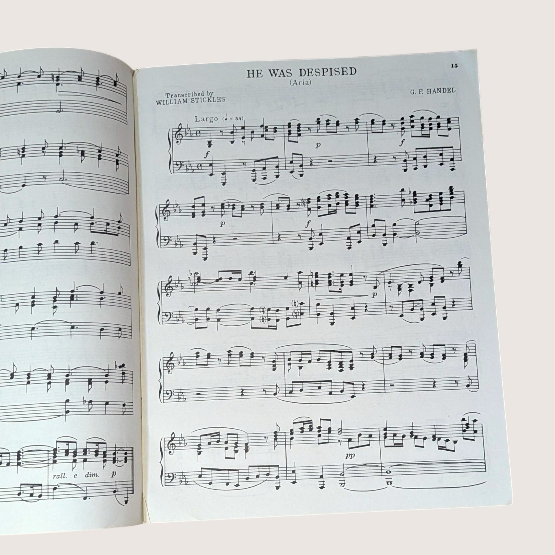 1951 The Messiah Selections Piano Book G.F. Handel Softcover Book