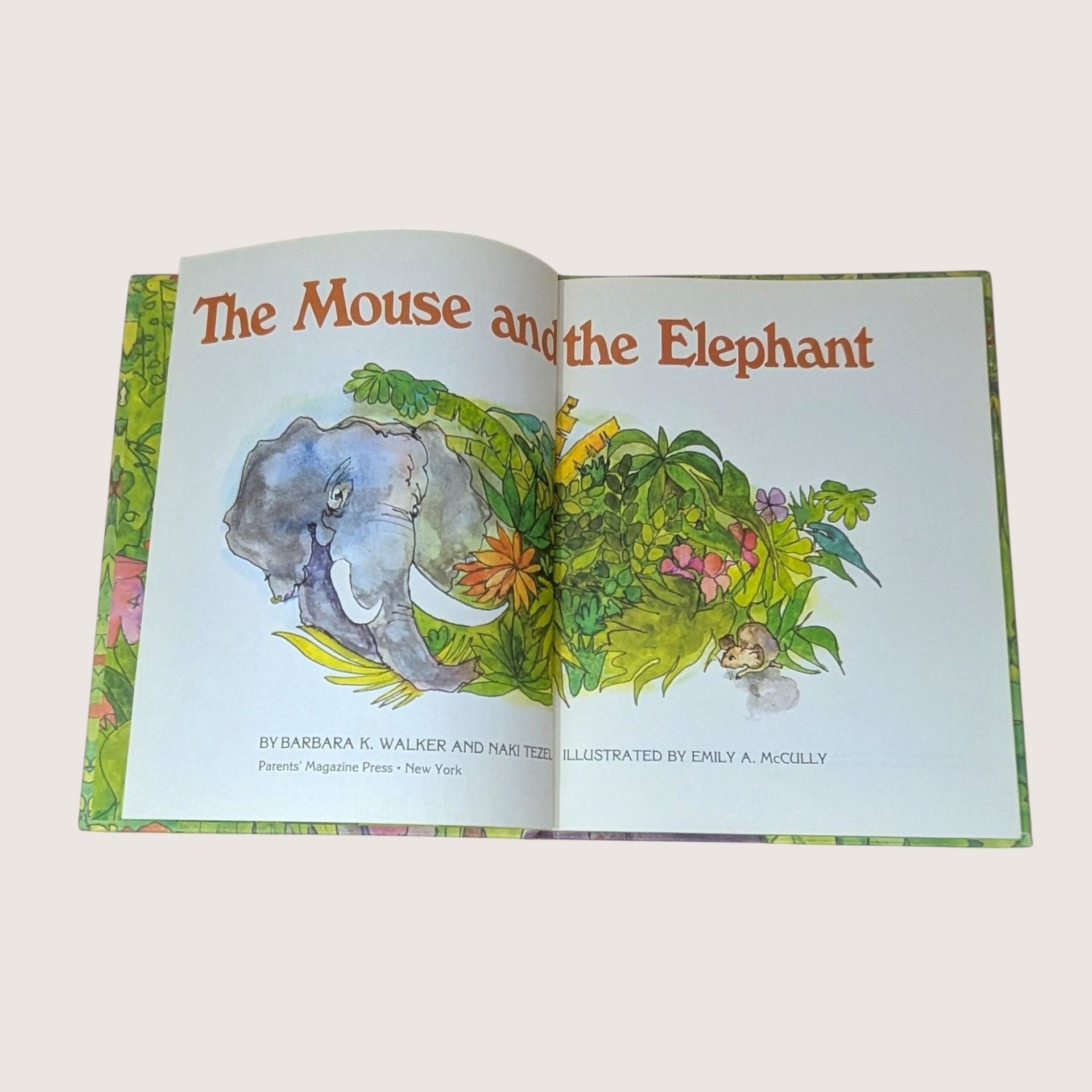 1969 The Mouse and the Elephant Barbara K Walker Hardcover Book