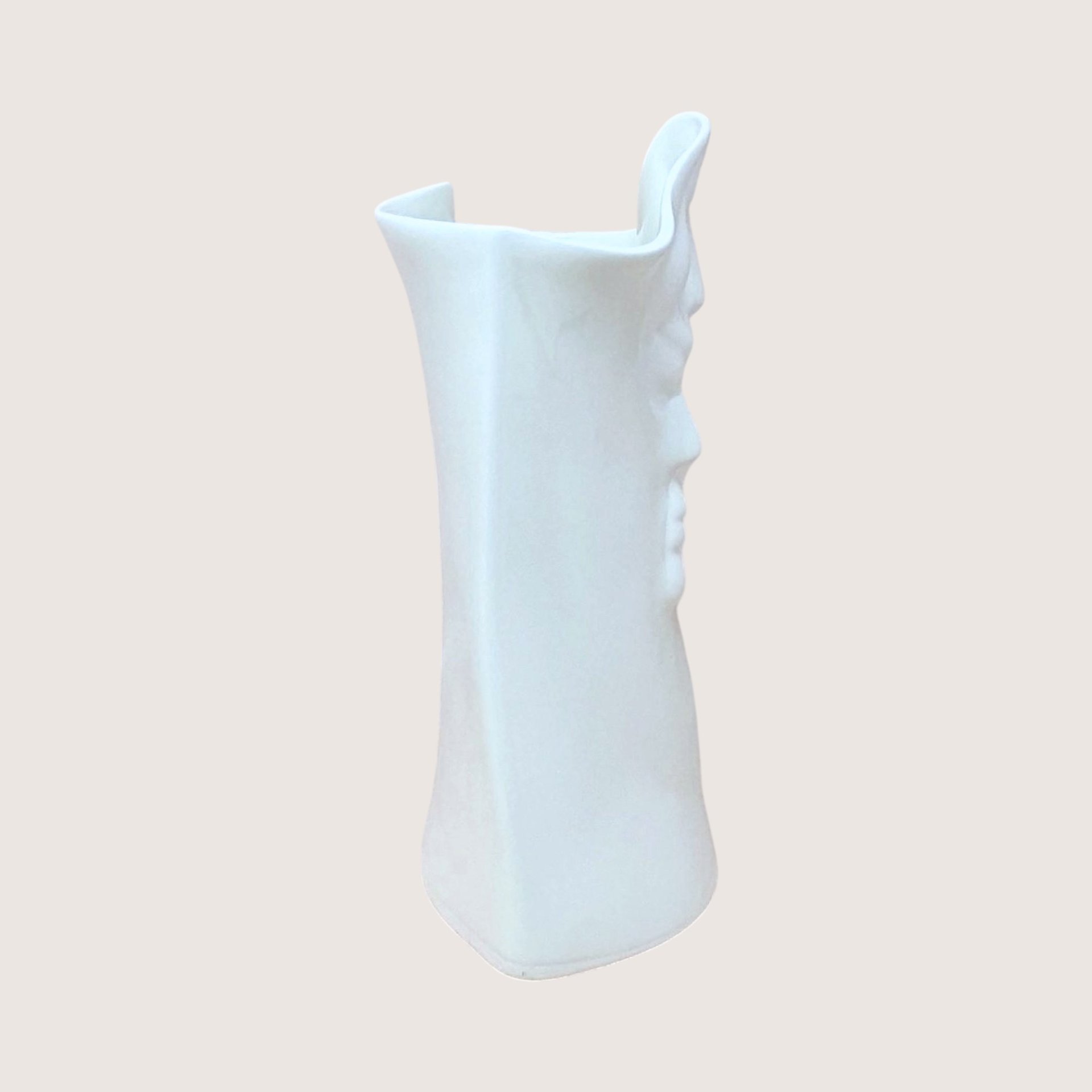2005 Blue Sky Lund Signed Porcelain Face Vase
