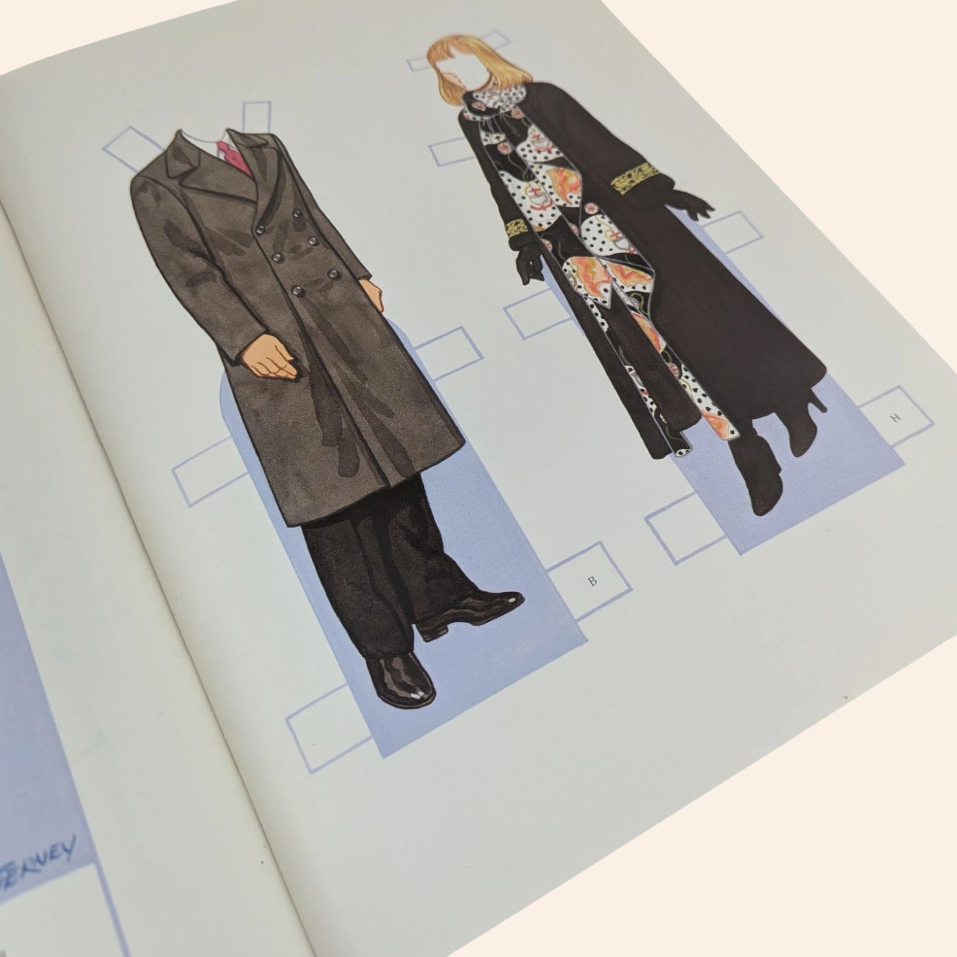 1990s Tom Tierney Paper Doll Book Bill Clinton Family