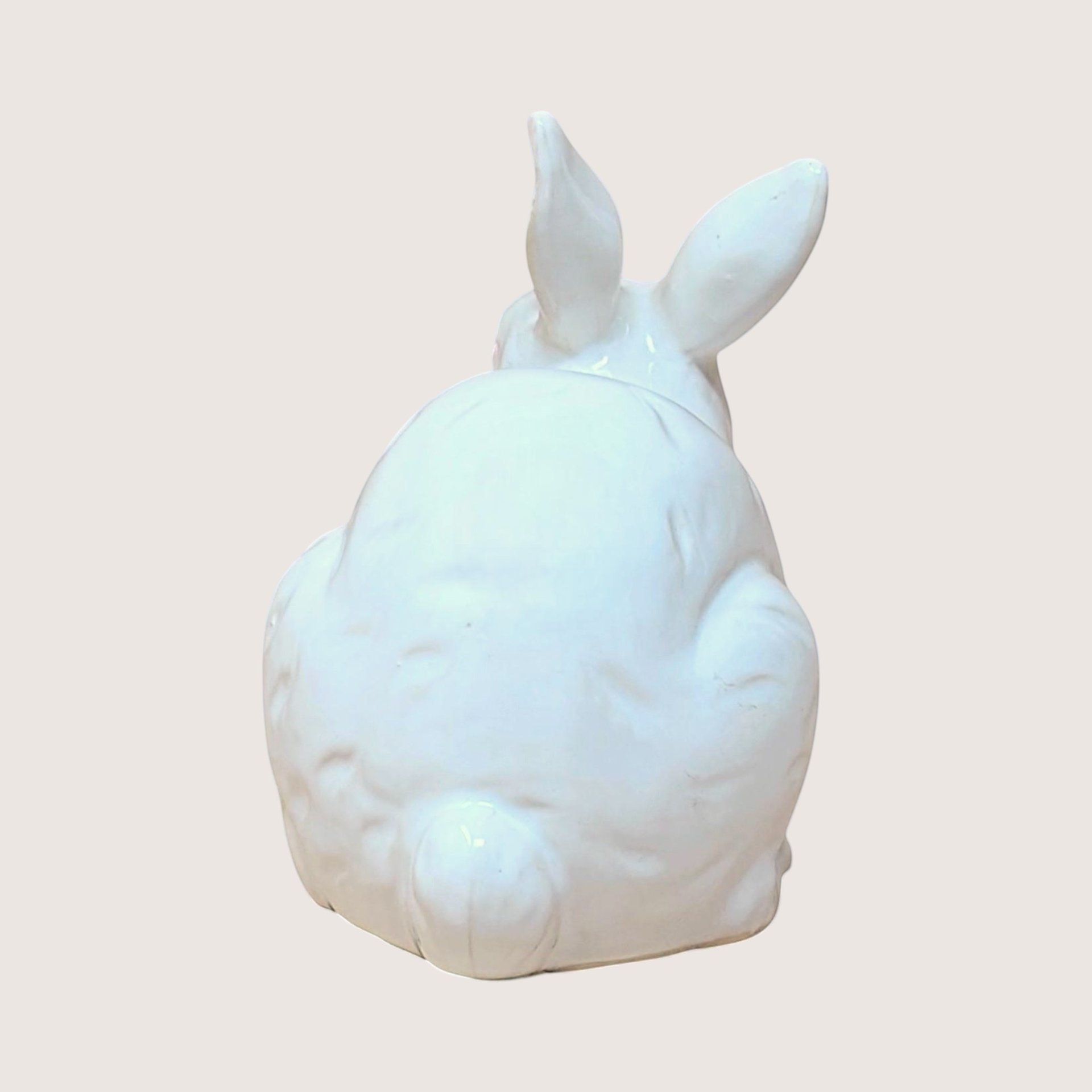 1960s Rosenthal Netter Ceramic Mother and Baby Bunny Figurine