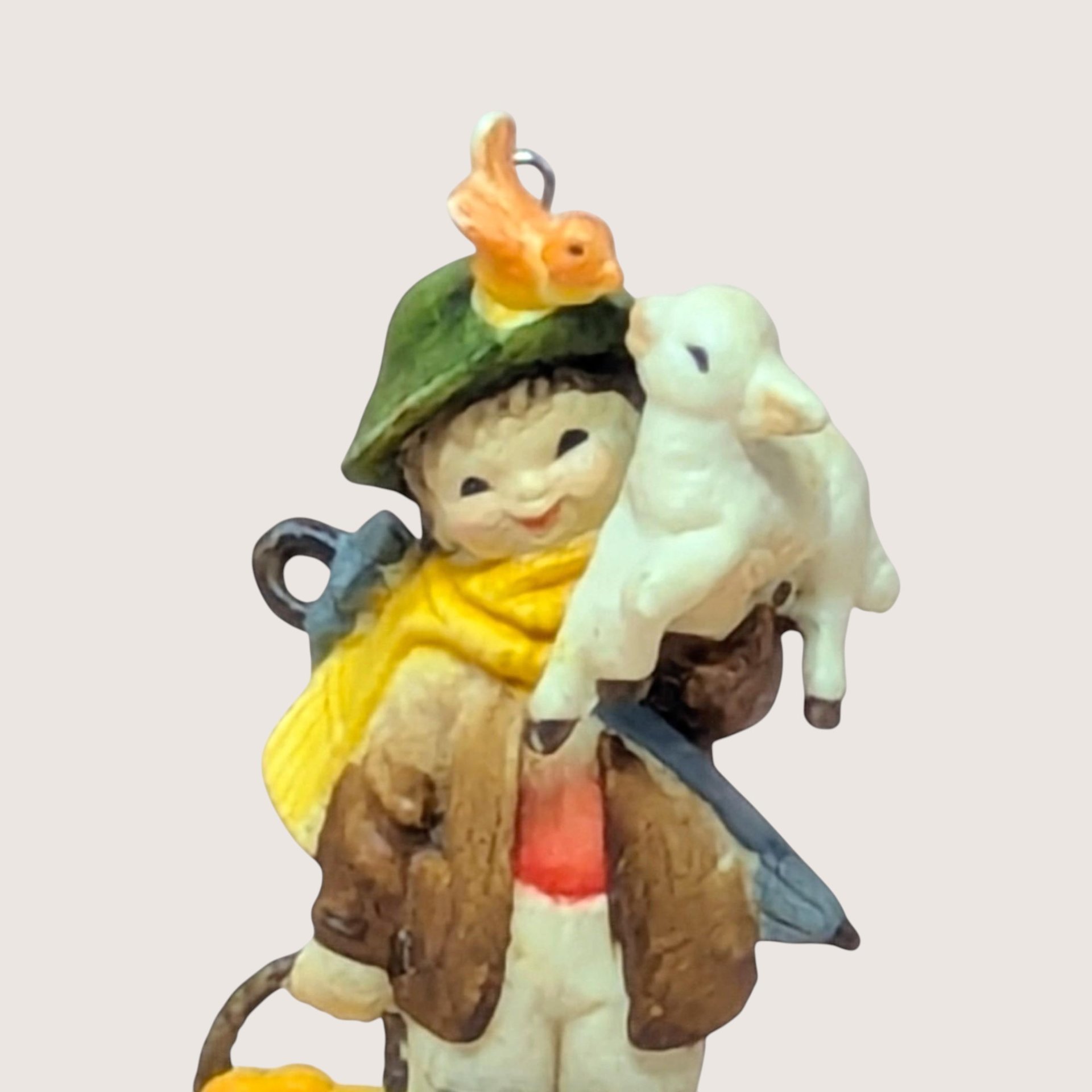 1989 Anri Ferrandiz Boy with Lamb Ornament