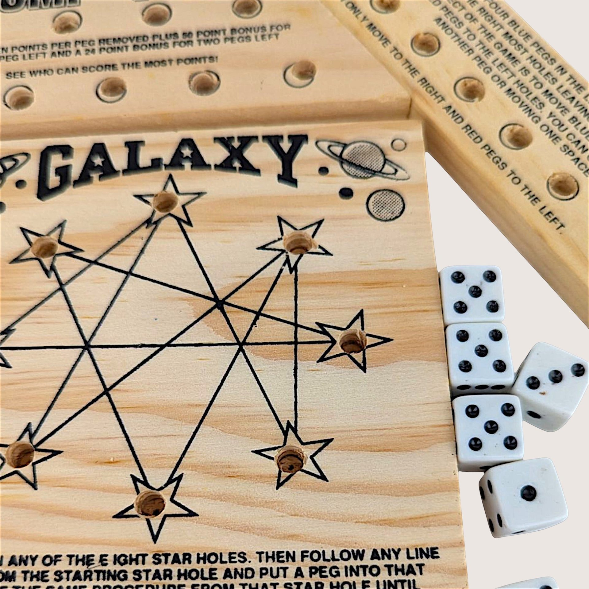1980s Chadwick Wooden Peg Games Set