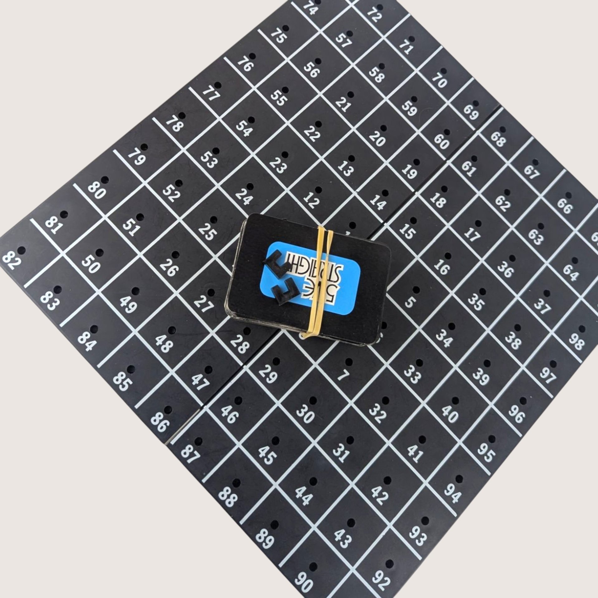 1960s Five Straight Pegboard Strategy Game