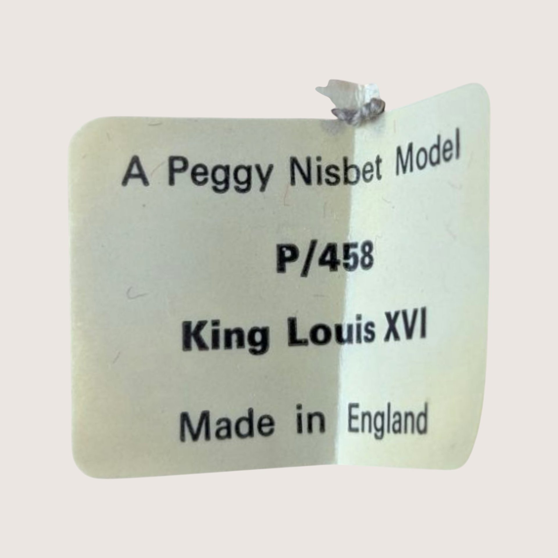 1970s Peggy Nisbet King Louis XVI Doll England Historical Portrait P/458