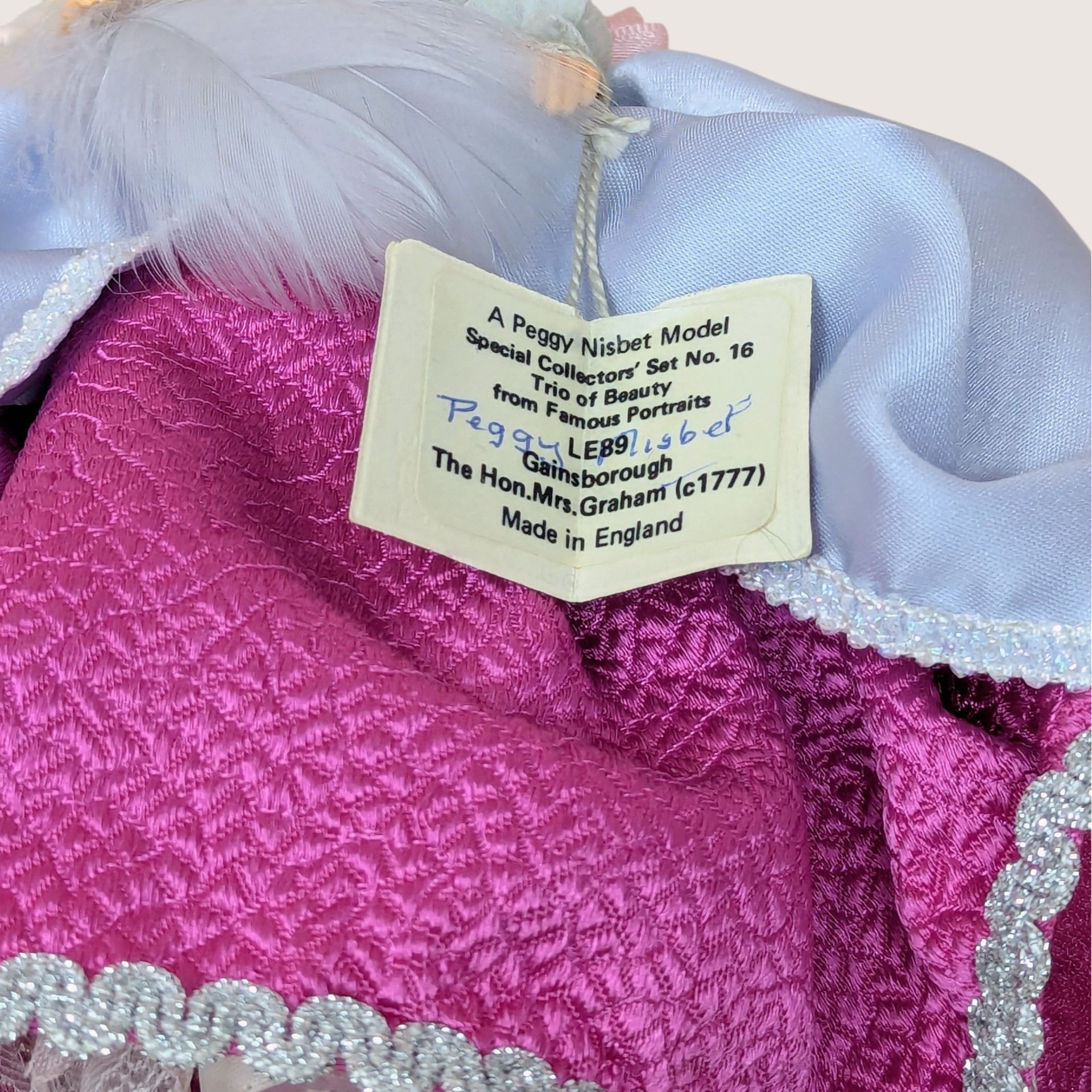 1970s Peggy Nisbet Gainsborough Portrait Doll Limited Edition