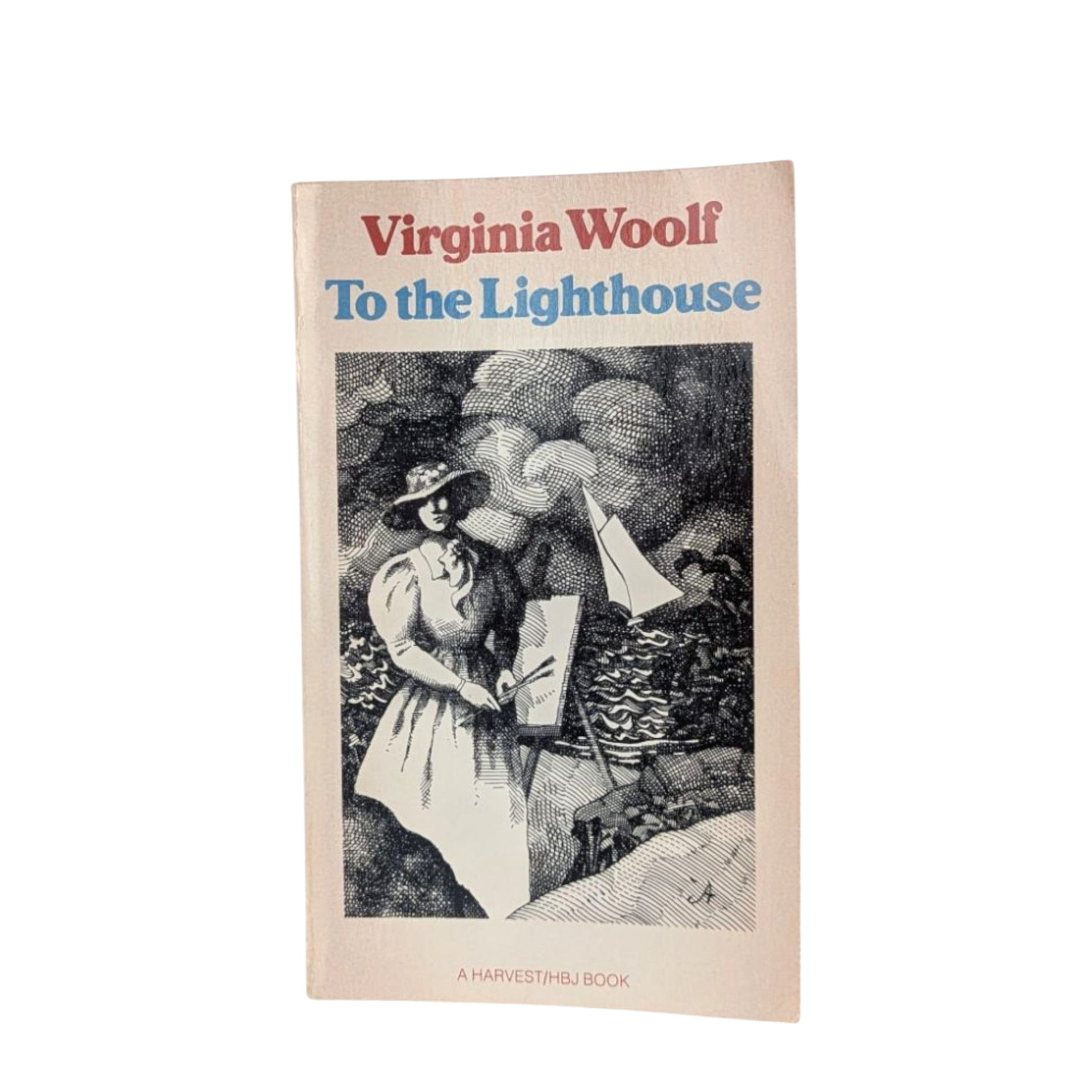 Vintage 1955 To the Lighthouse by Virginia Woolf, Softcover, Classic Literature, Bloomsbury Group, Literary Gift