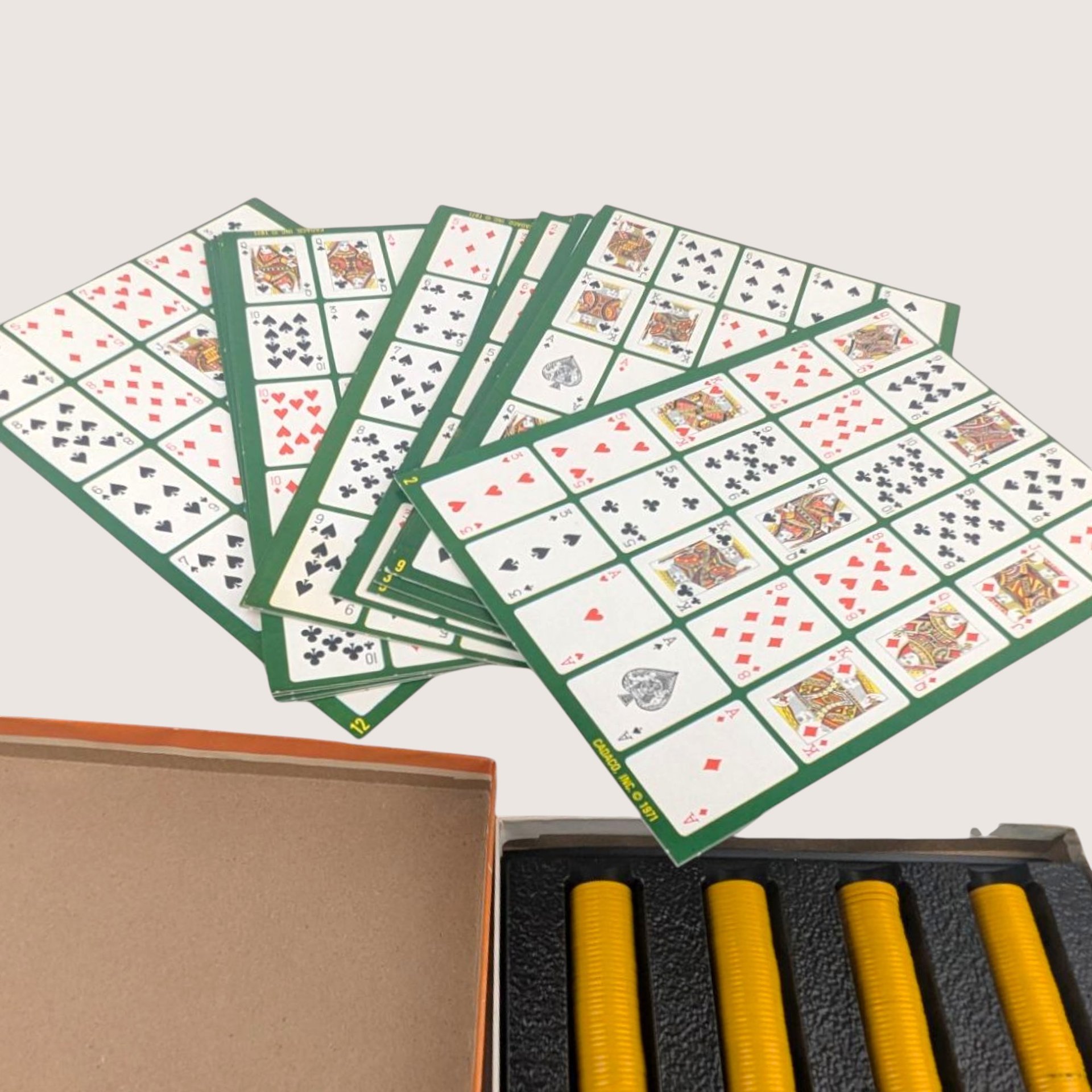 1970s Cadaco Poker Keeno Game