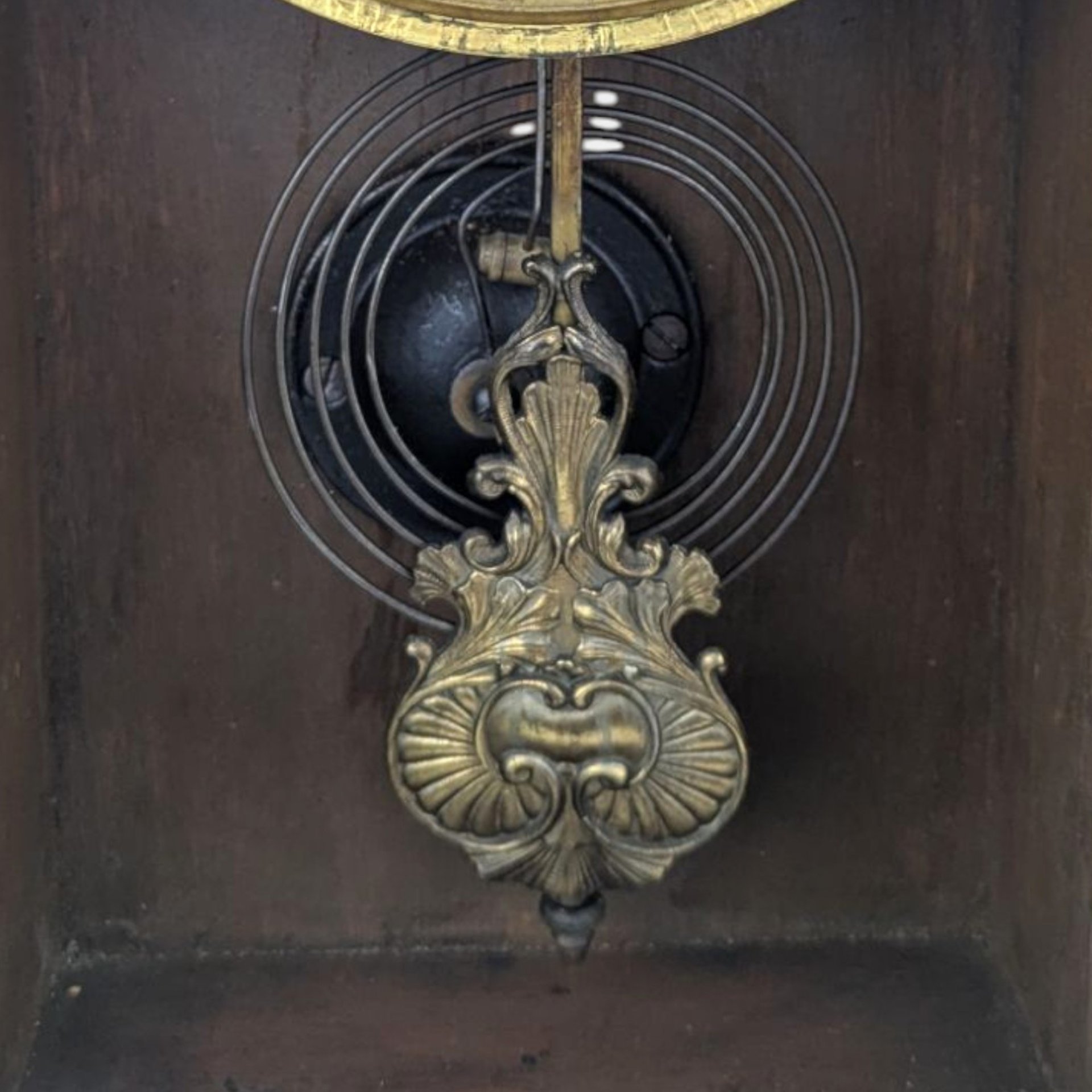 Antique Waterbury Tampa Gingerbread Clock Non Working Carved Wood Clock