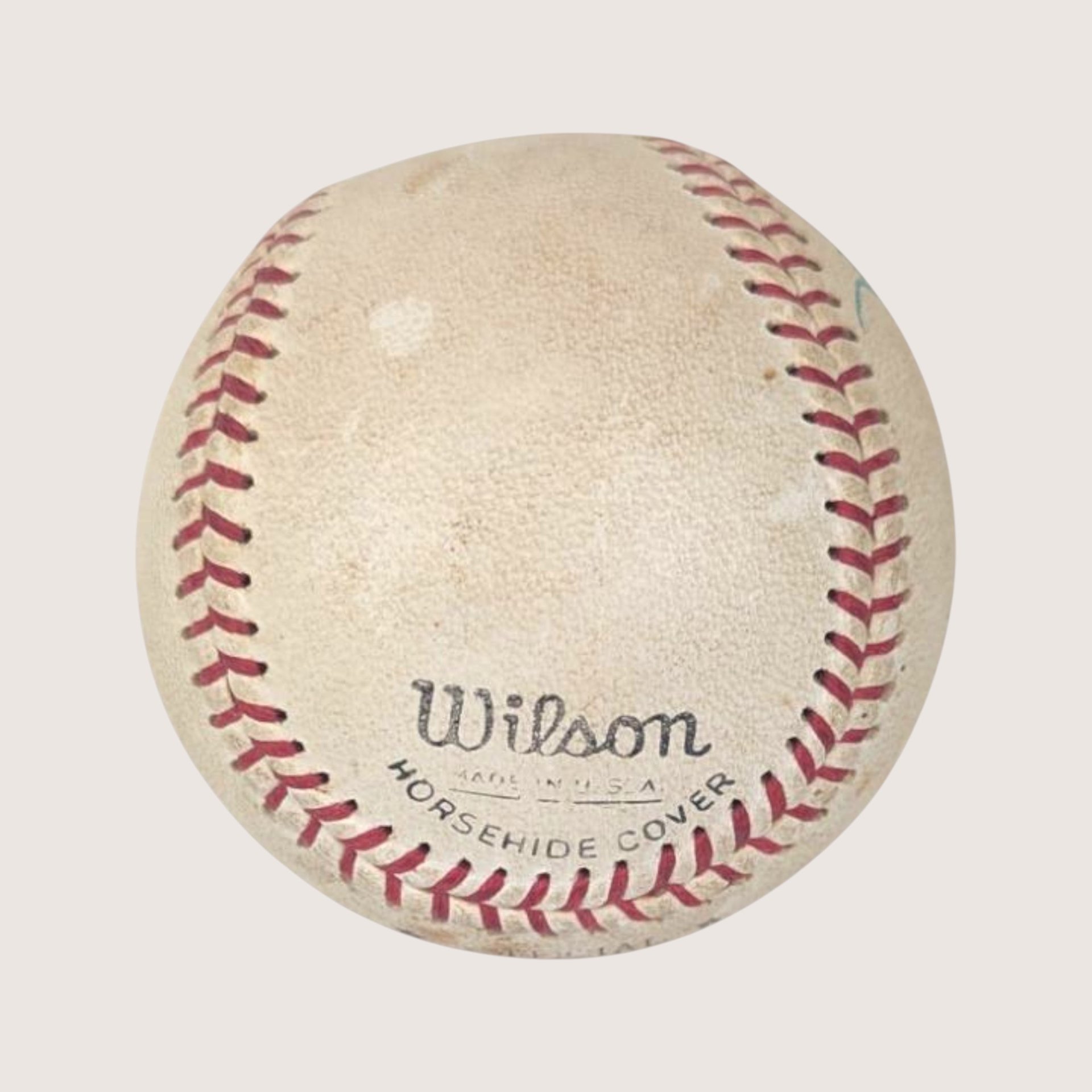 1970s Wilson Leather Ted Uhlaender Signed MN Twins Baseball