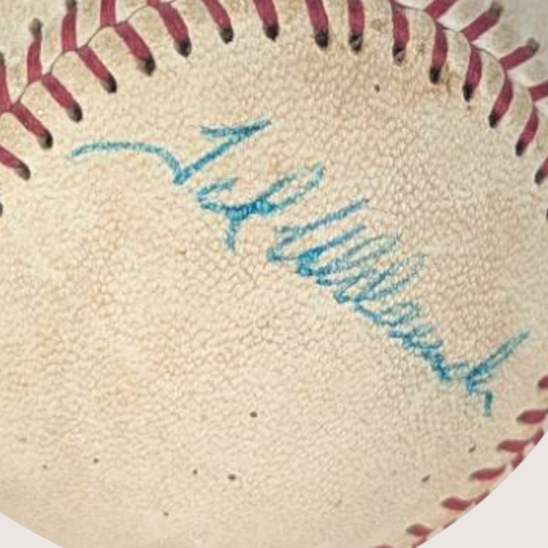 1970s Wilson Leather Ted Uhlaender Signed MN Twins Baseball