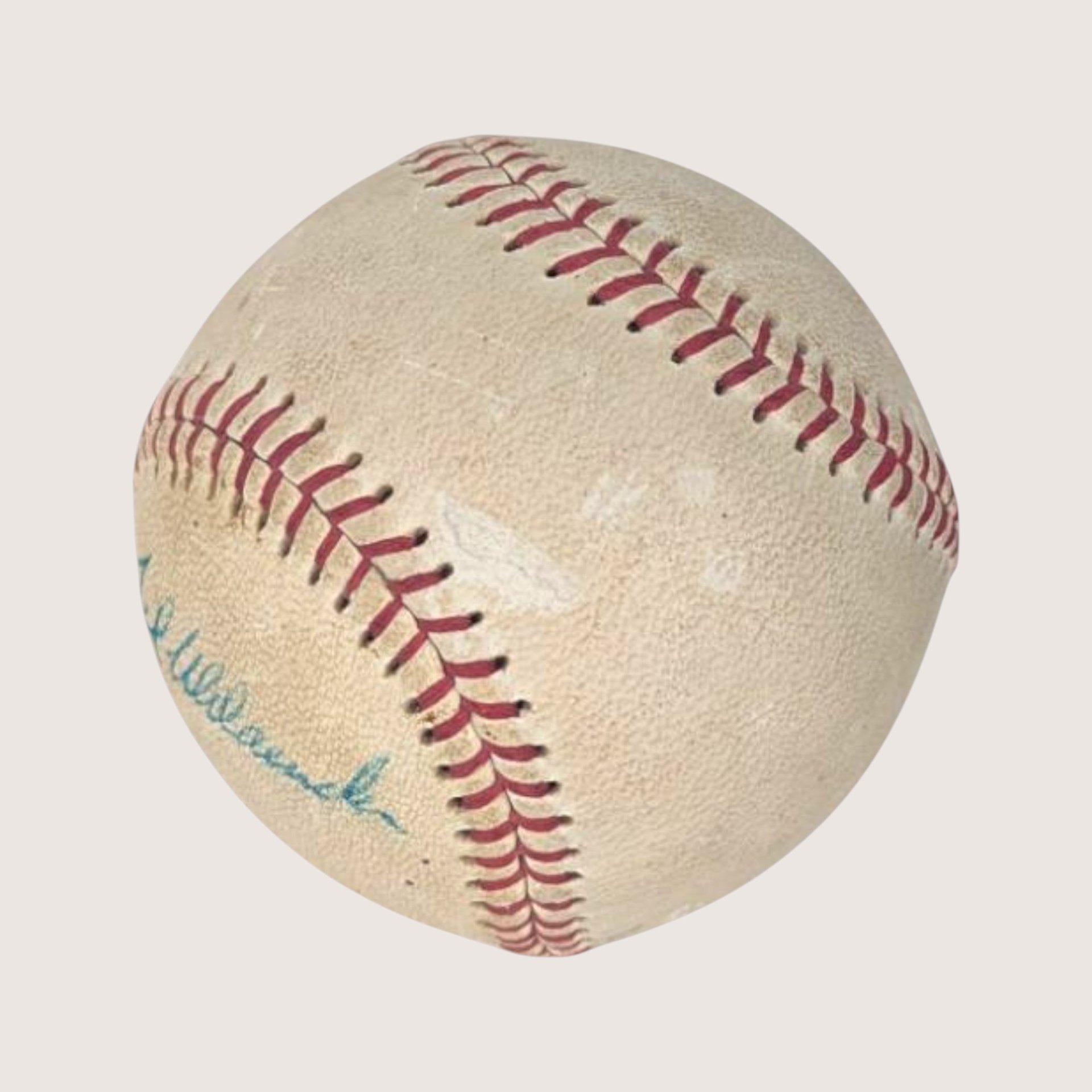 1970s Wilson Leather Ted Uhlaender Signed MN Twins Baseball