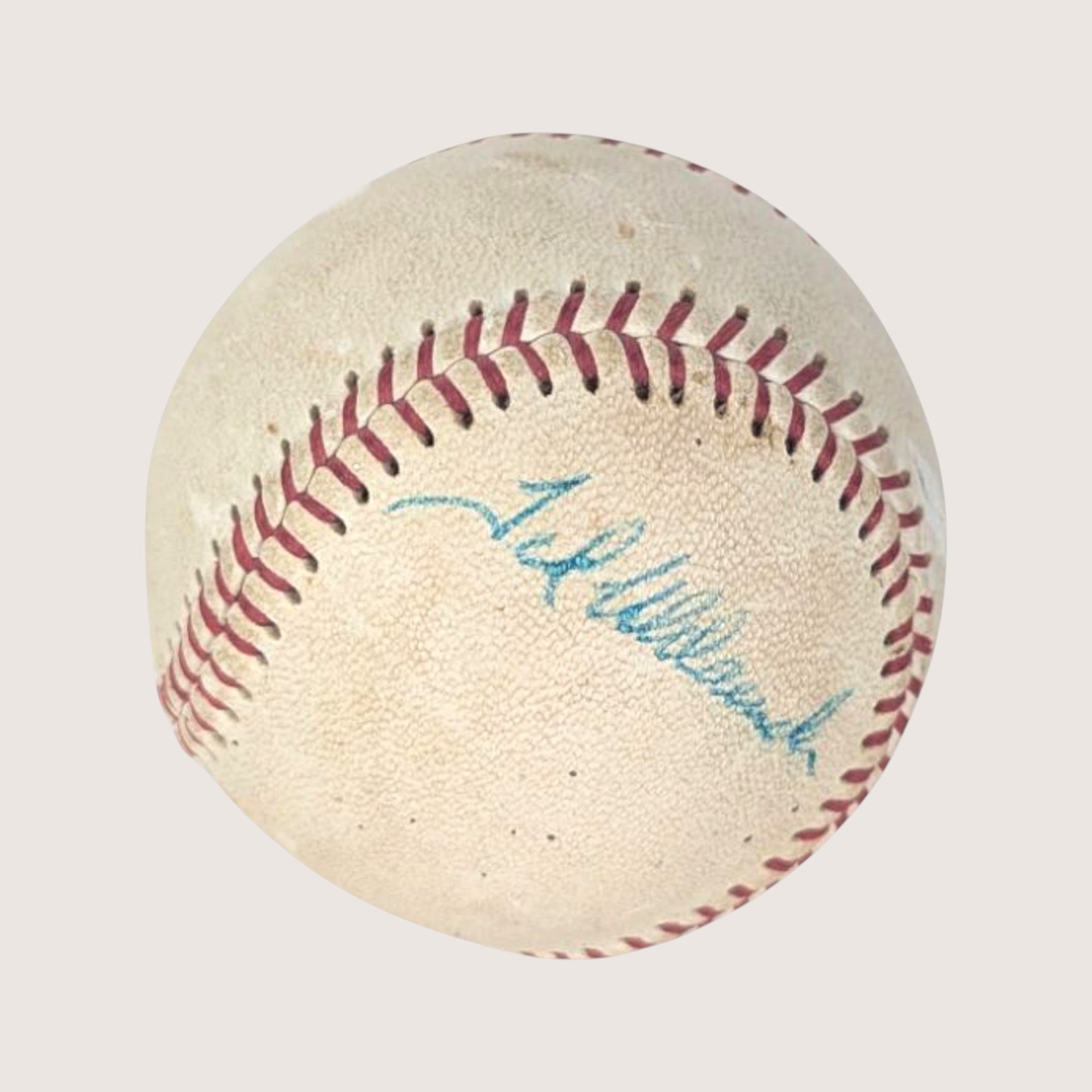 1970s Wilson Leather Ted Uhlaender Signed MN Twins Baseball