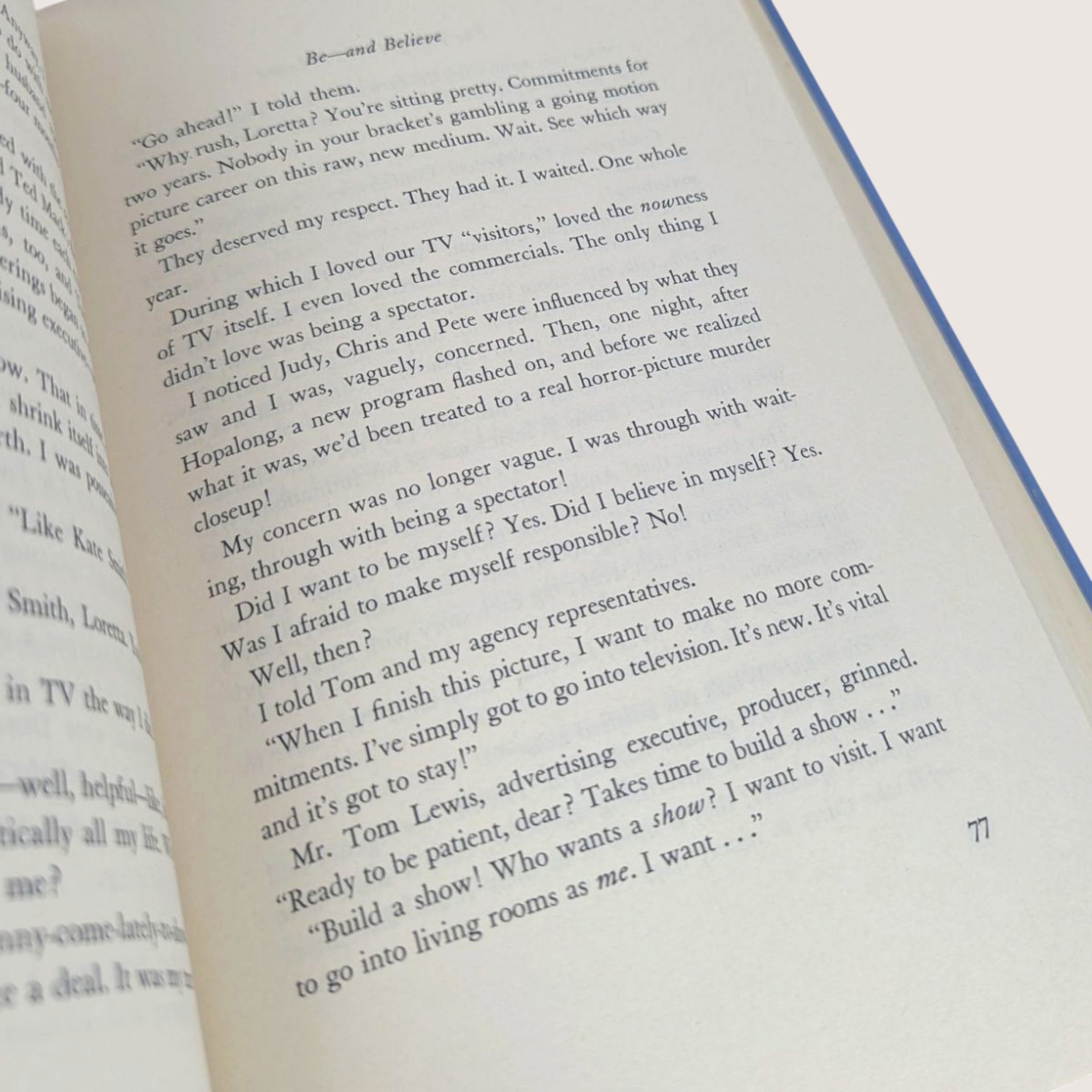1961 The Things I Had To Learn Loretta Young Hardcover Biography Book
