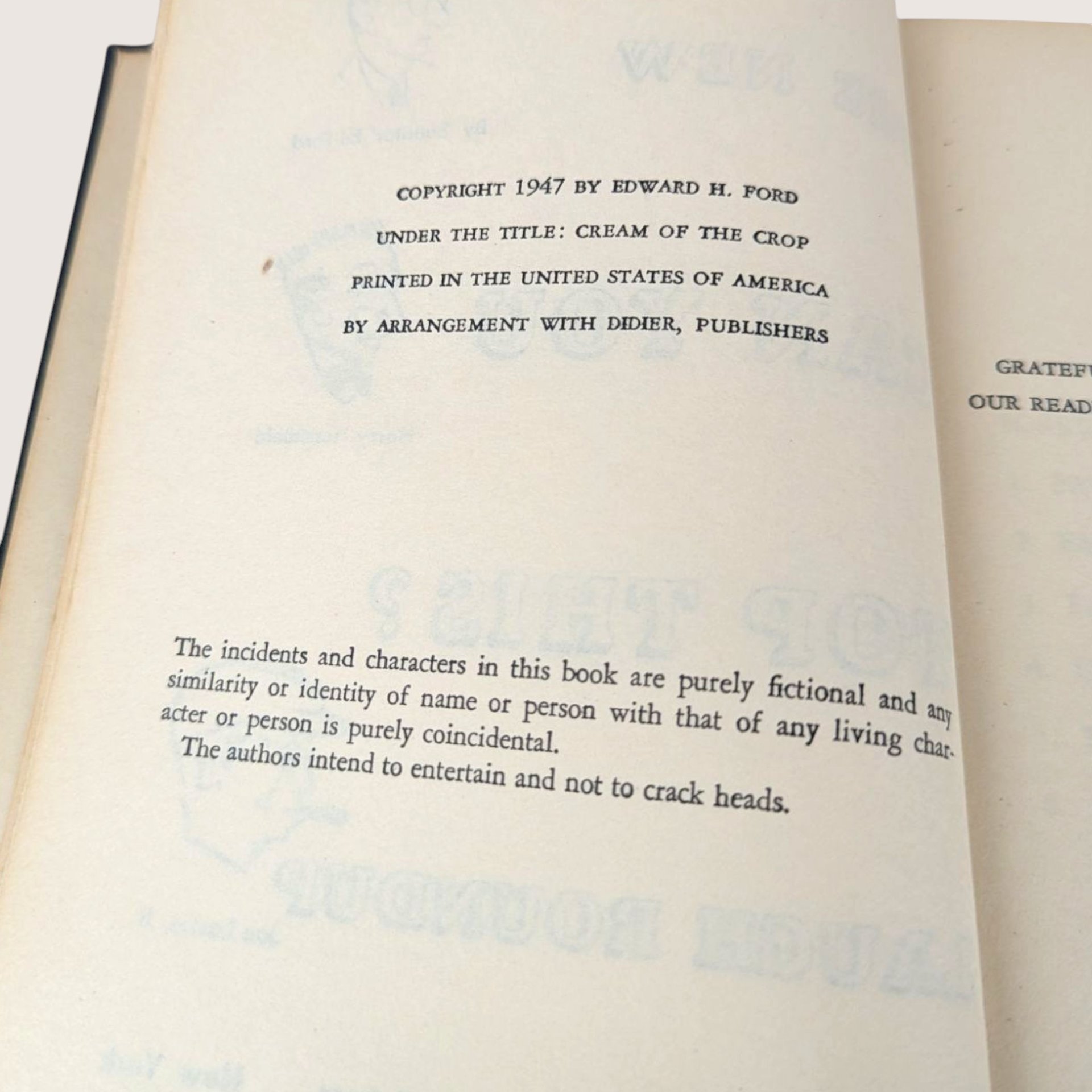1947 The New Can You Top This Hardcover Book