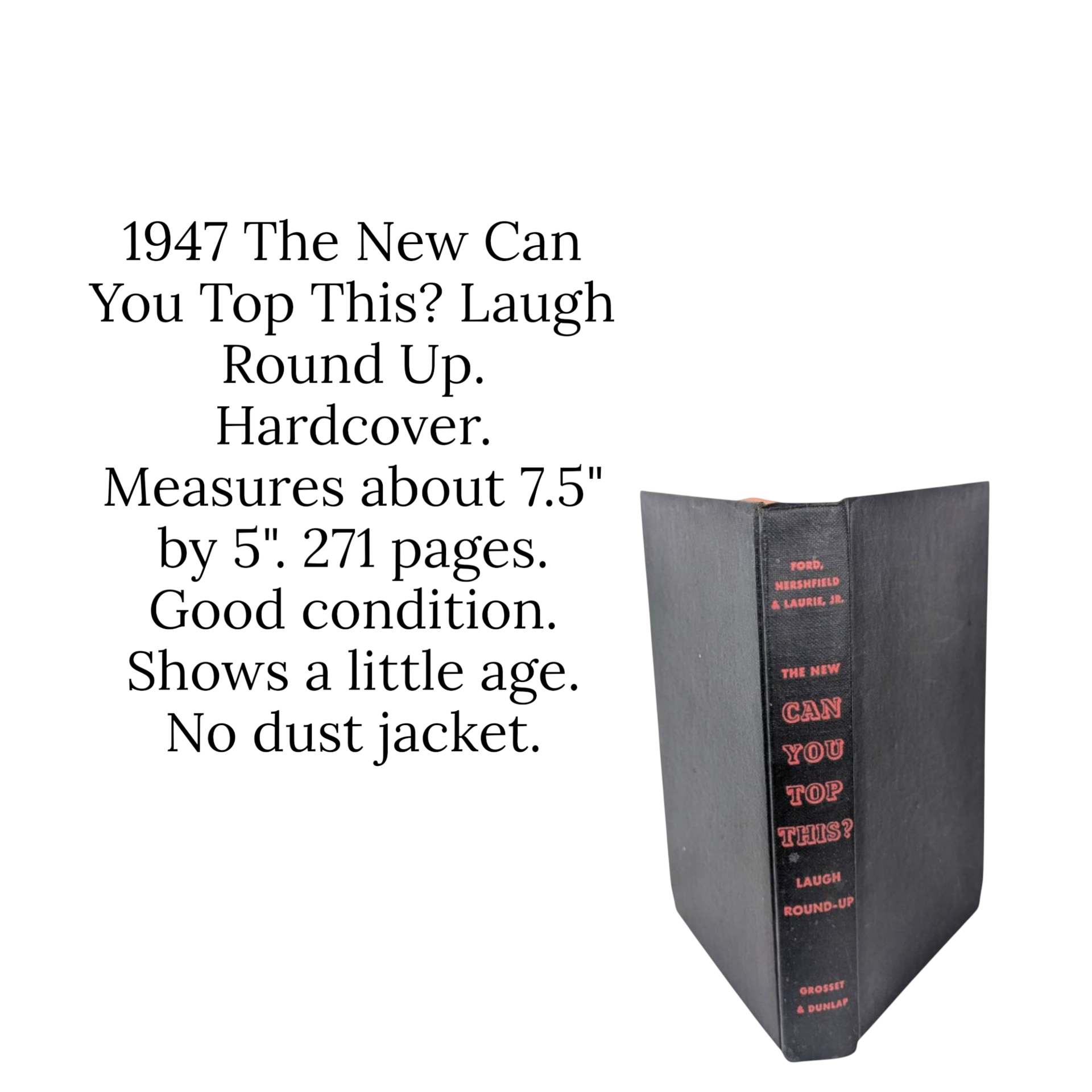 1947 The New Can You Top This Laugh Roundup