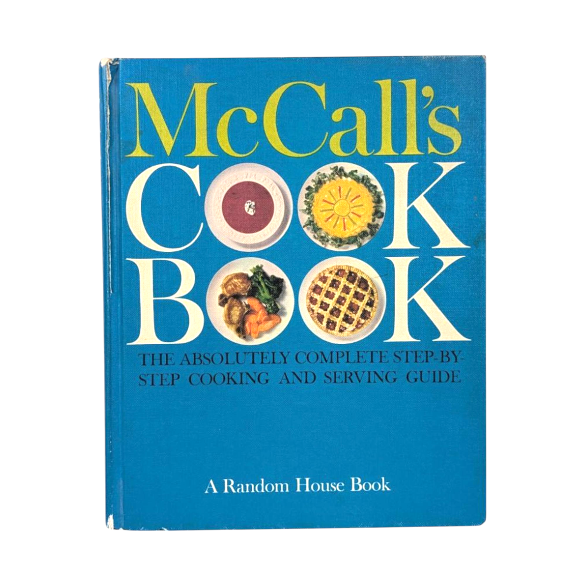 1963 McCall's Cook Book, Hardcover Blue Edition, Classic American Recipes, Step-by-Step Cooking Guide, Random House, Culinary Collectible