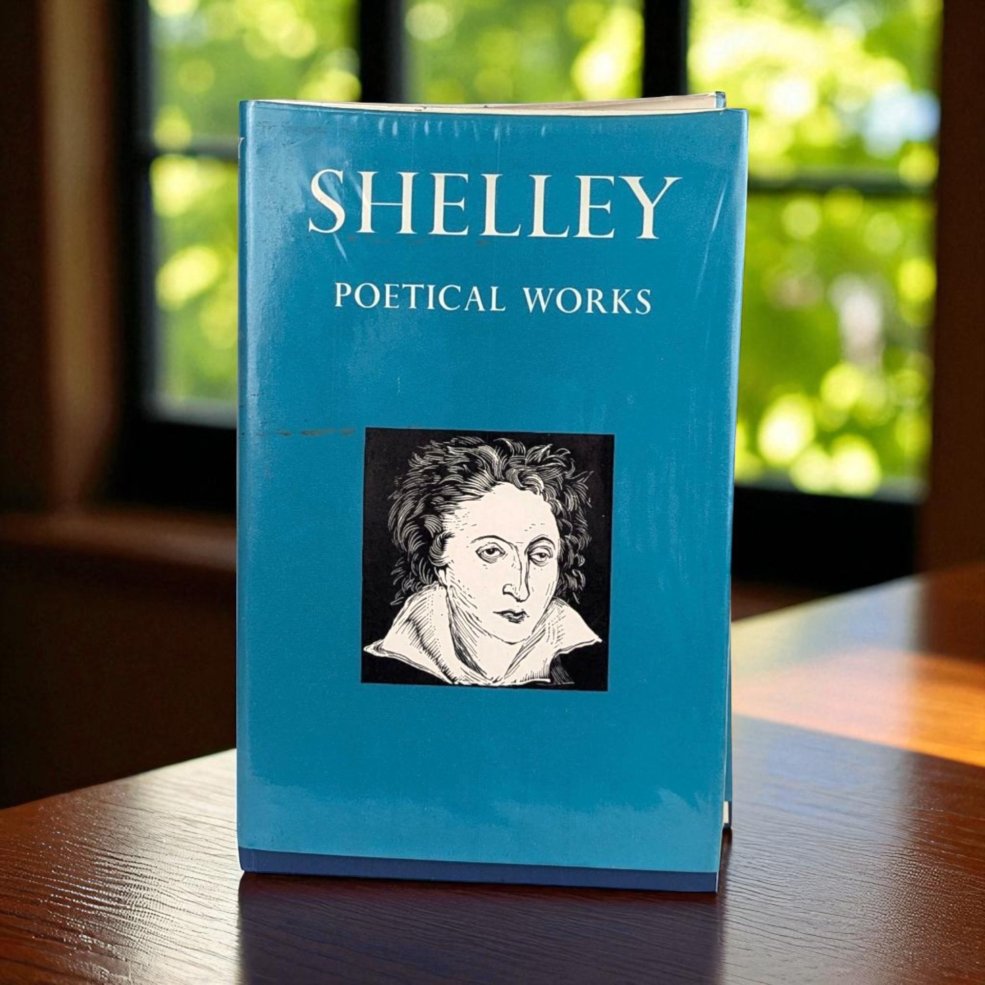 Shelley Poetical Works 1967 Hardcover Book, Oxford University Press Vintage Poetry, Romantic Literature Gift with Dust Jacket