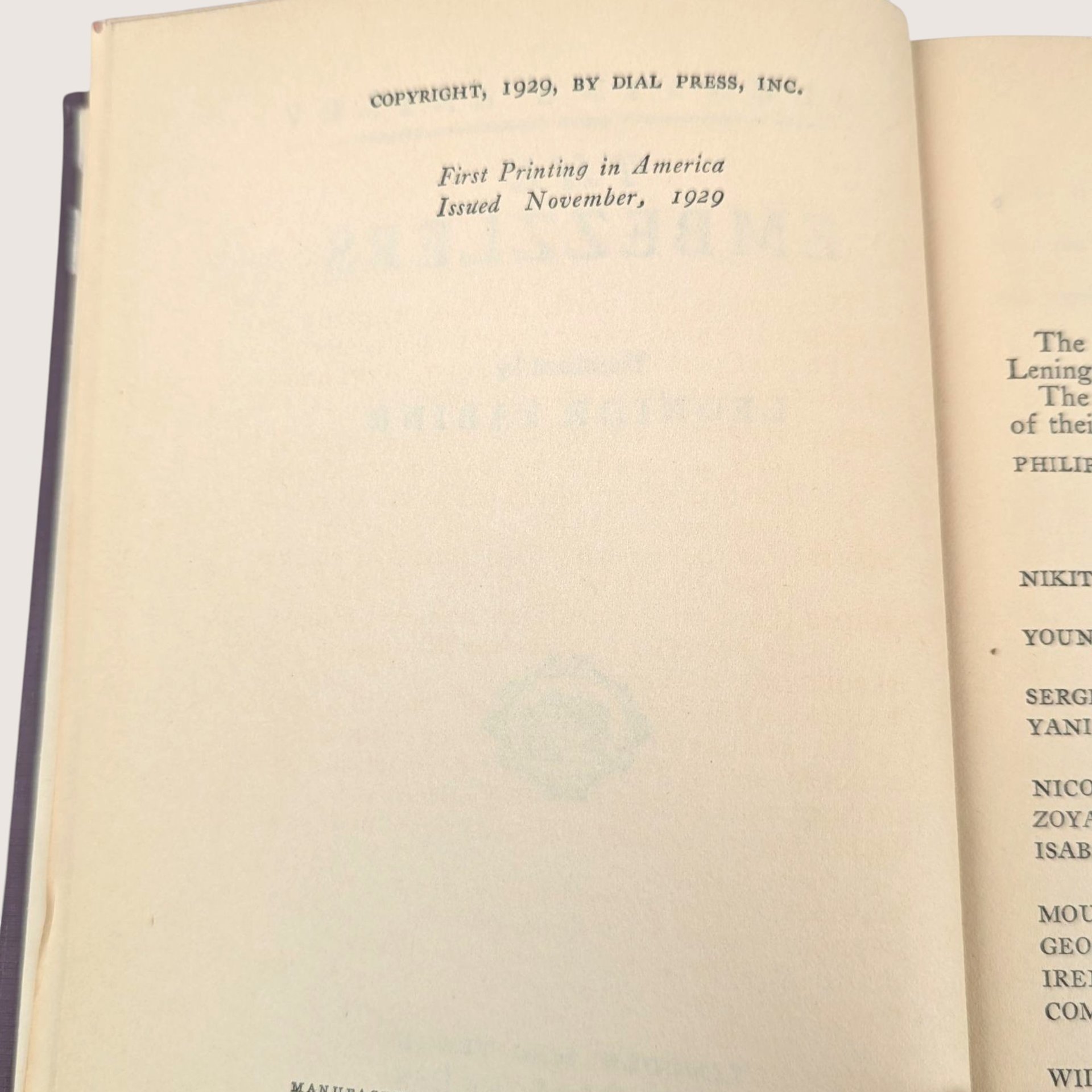 1929 The Embezzlers Valentine Kataev First American Printing Hardcover Book