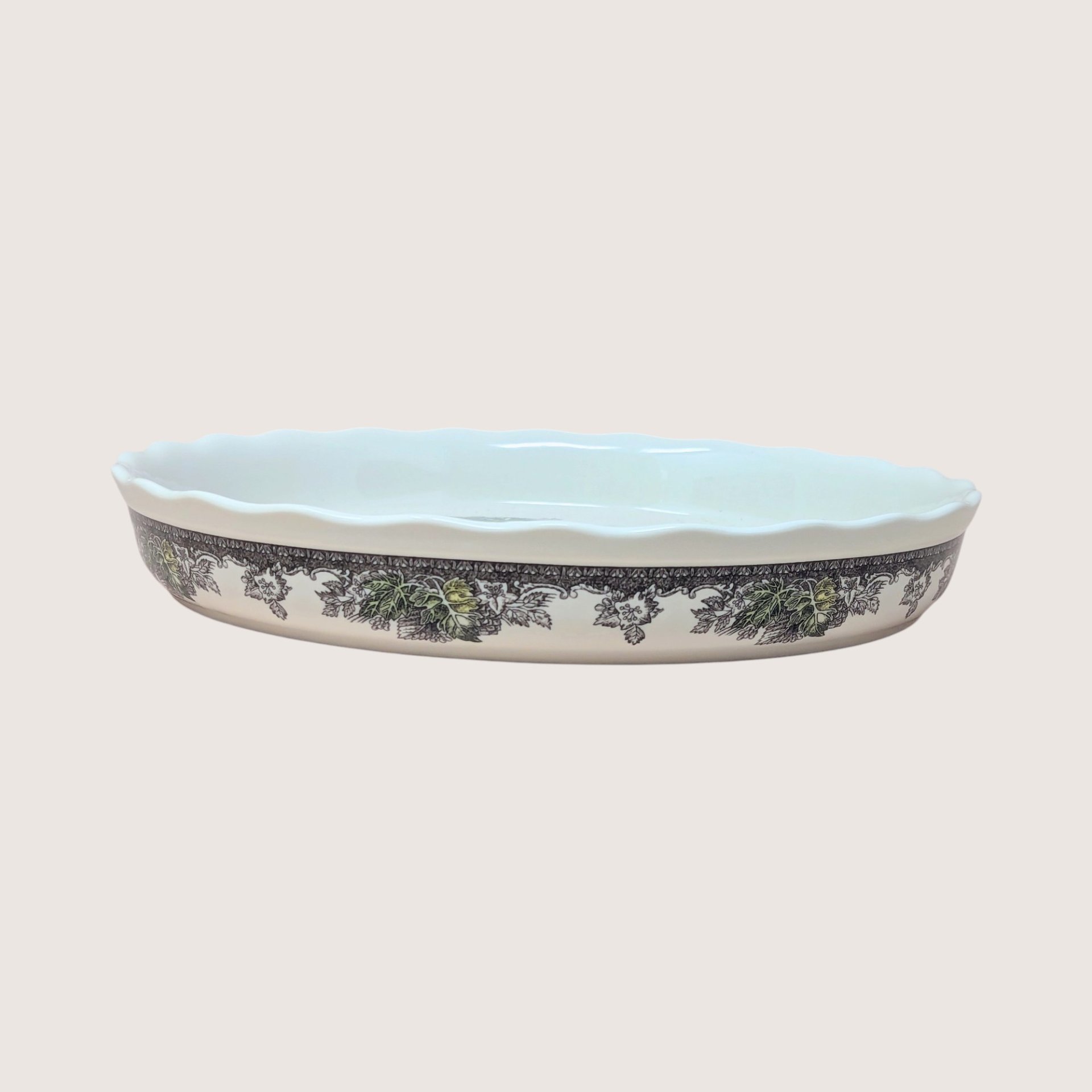Vintage Johnson Brothers The Friendly Village Ceramic Pie Plate