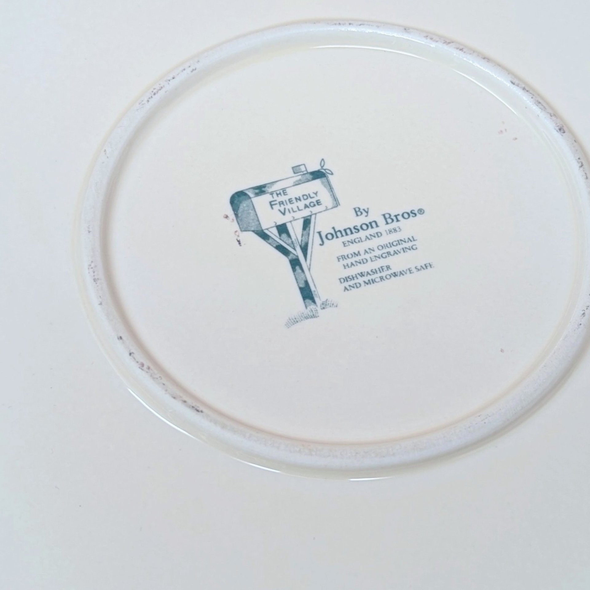Vintage Johnson Brothers The Friendly Village Ceramic Pie Plate