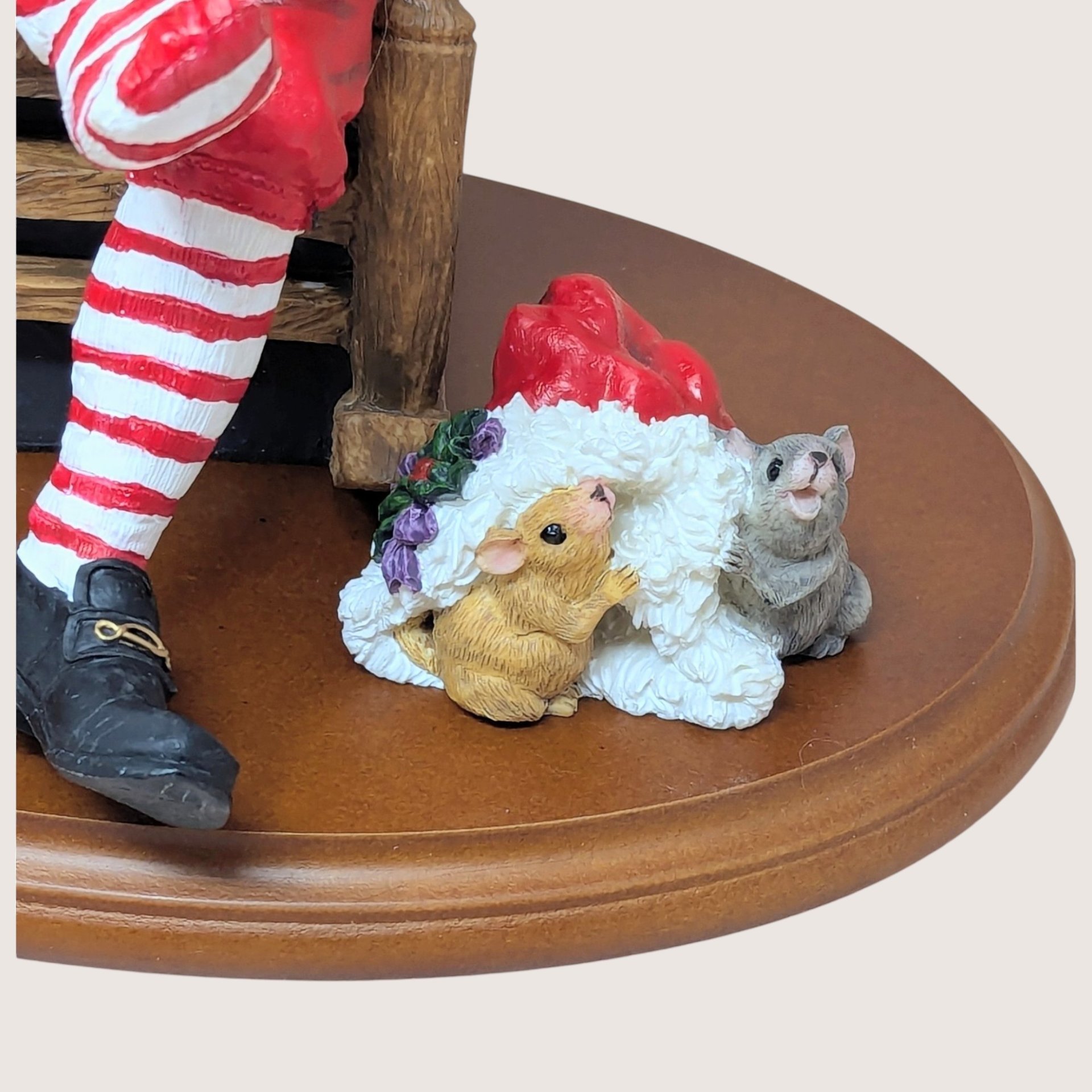 Vintage Dept 56 Santa's Dress Rehearsal Figure Set