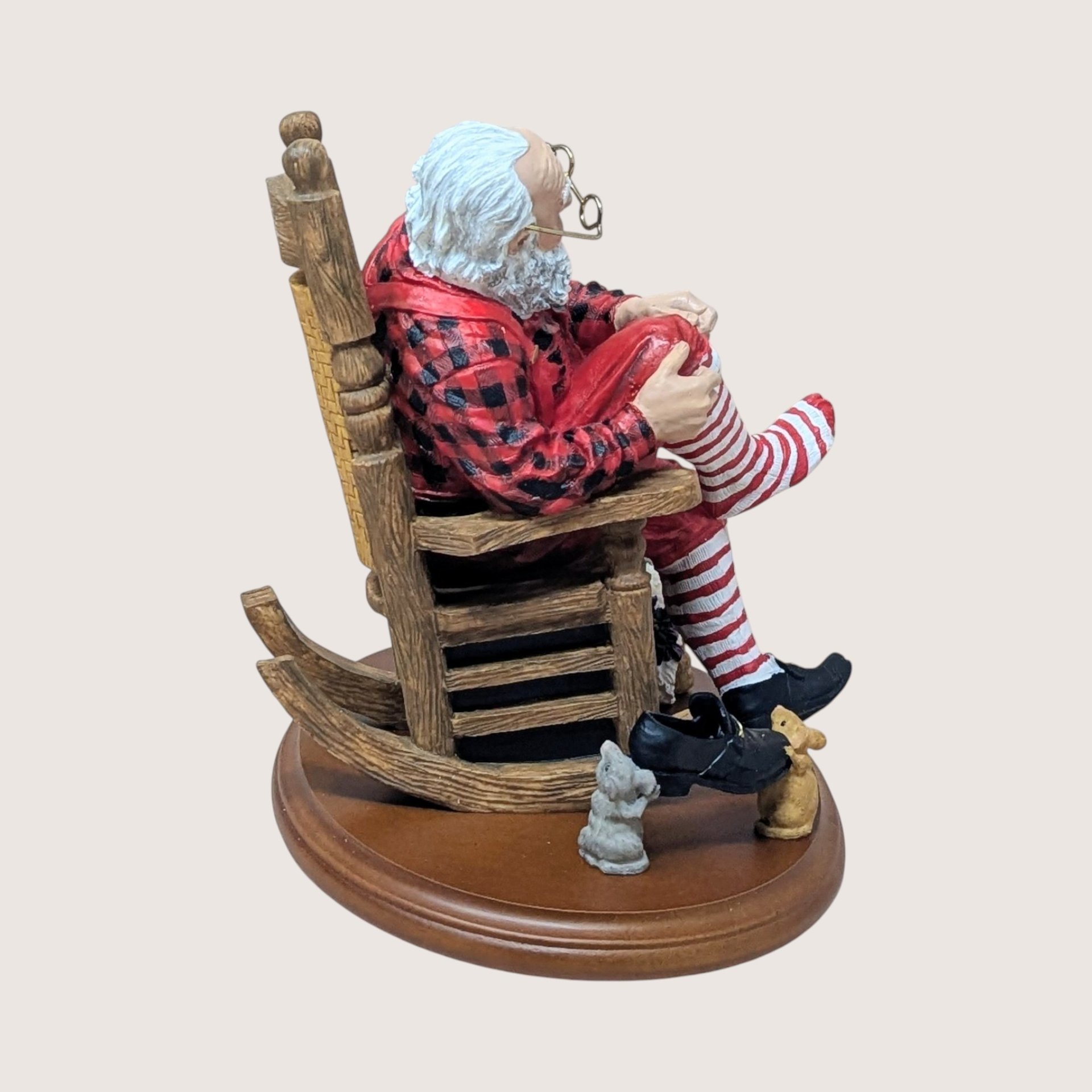 Vintage Dept 56 Santa's Dress Rehearsal Figure Set