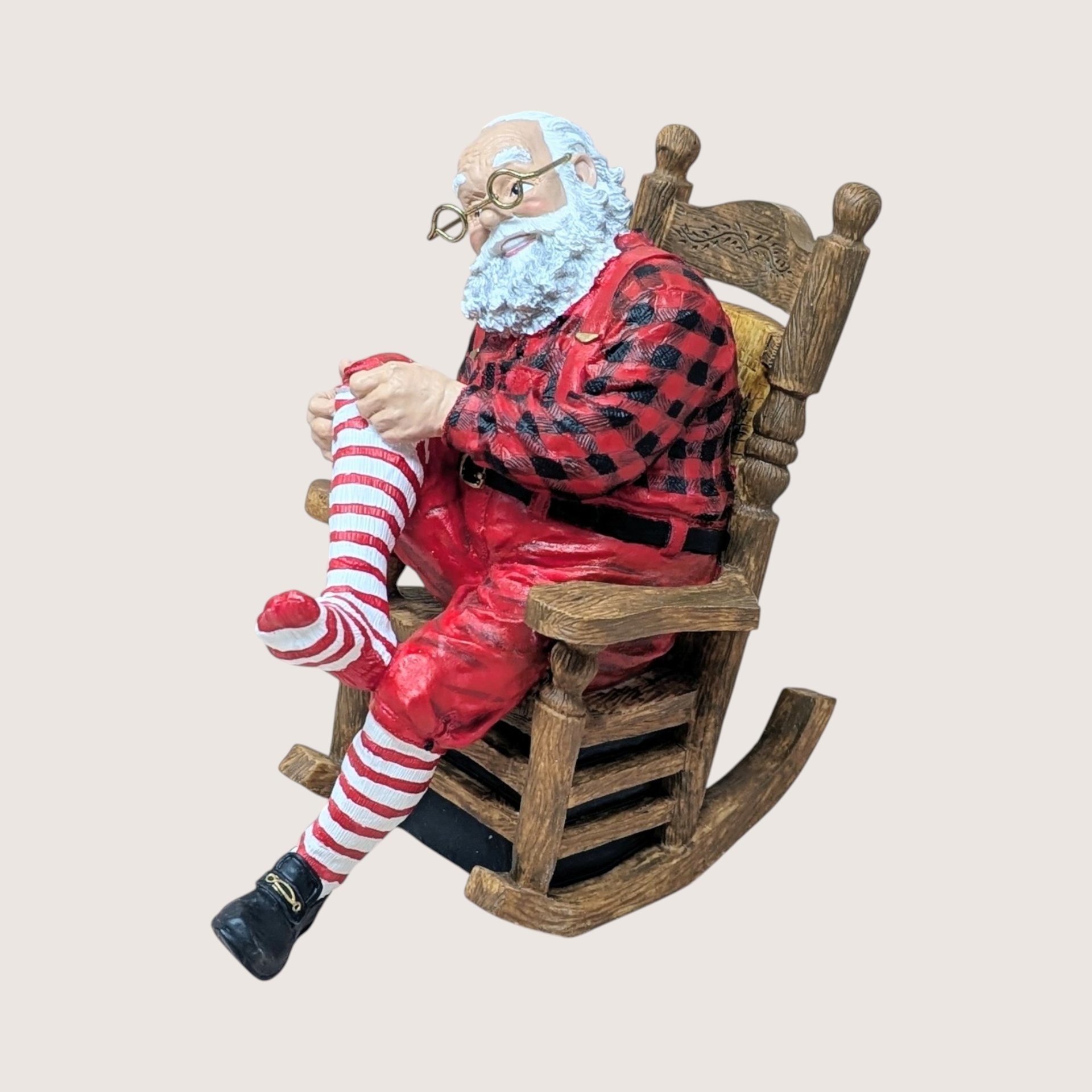 Vintage Dept 56 Santa's Dress Rehearsal Figure Set