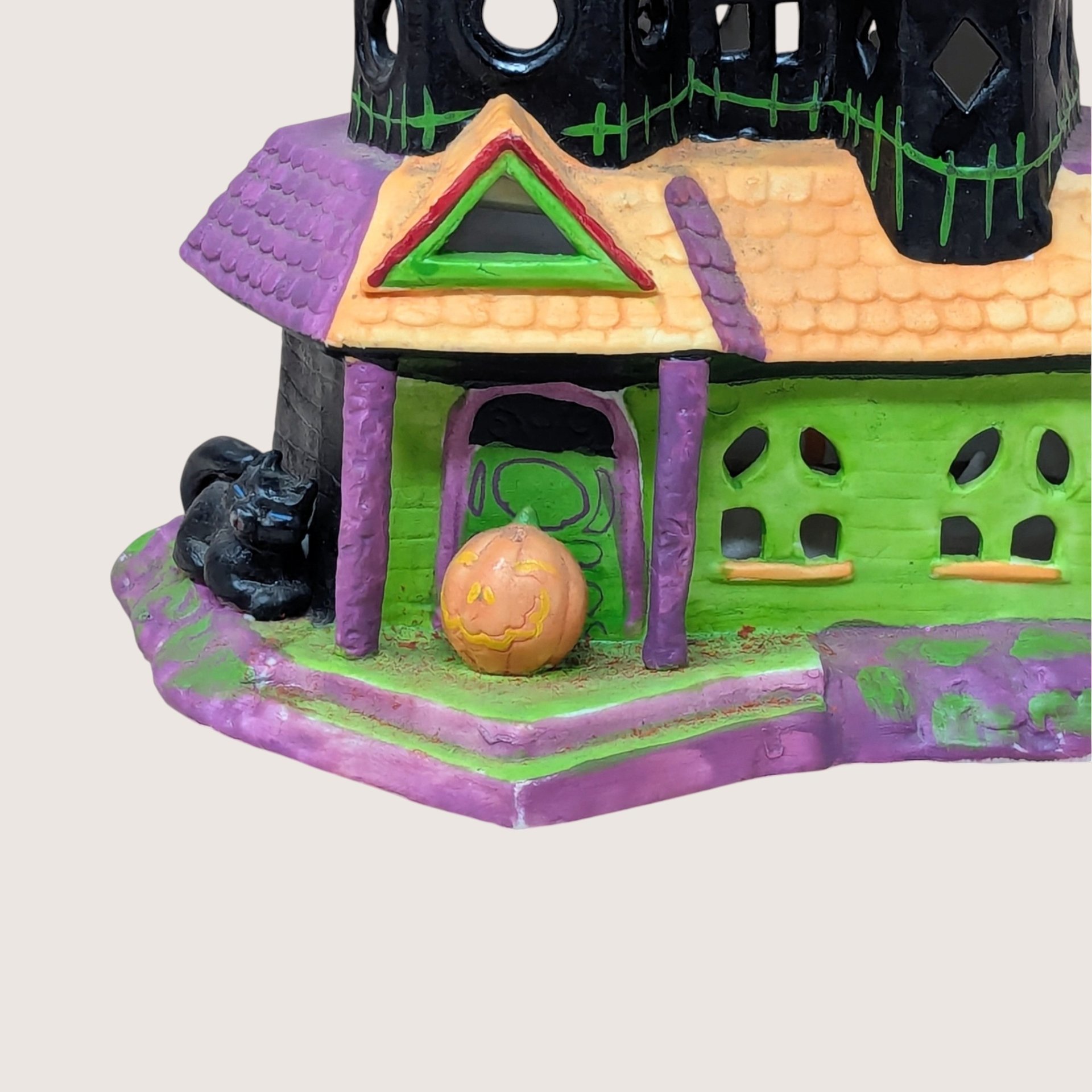 Vintage Celebrations by Silvestri Ceramic Halloween House
