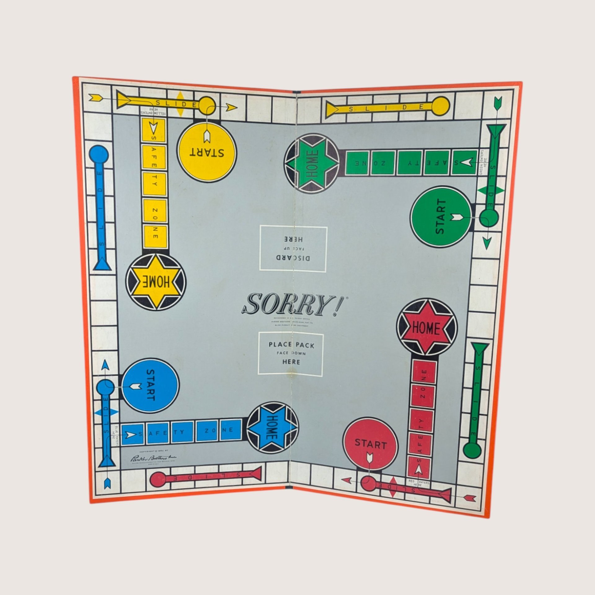 1964 Vintage Sorry Parker Brothers Board Game