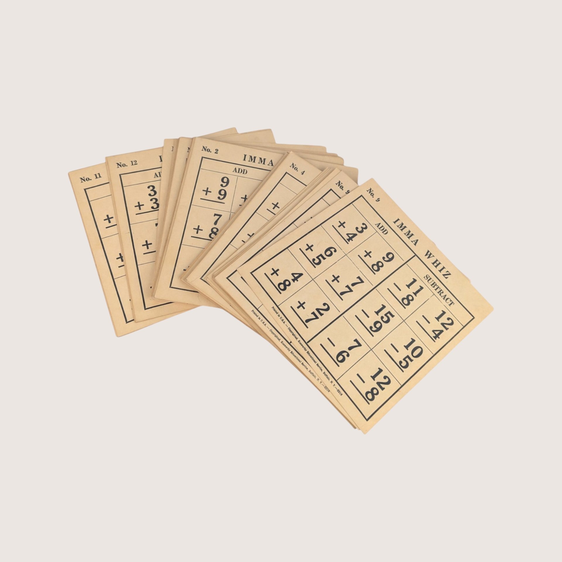 Mid-Century Kenworthy Imma Whiz Math Game