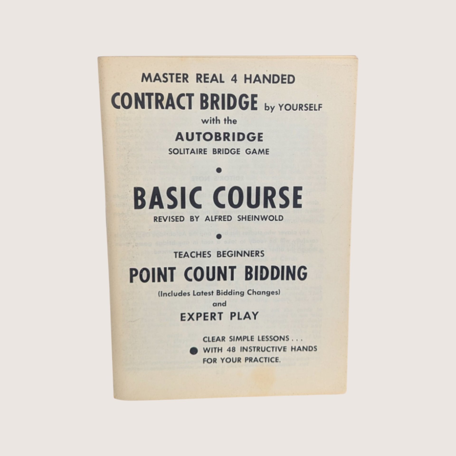 1959 Auto Bridge Solitaire Game