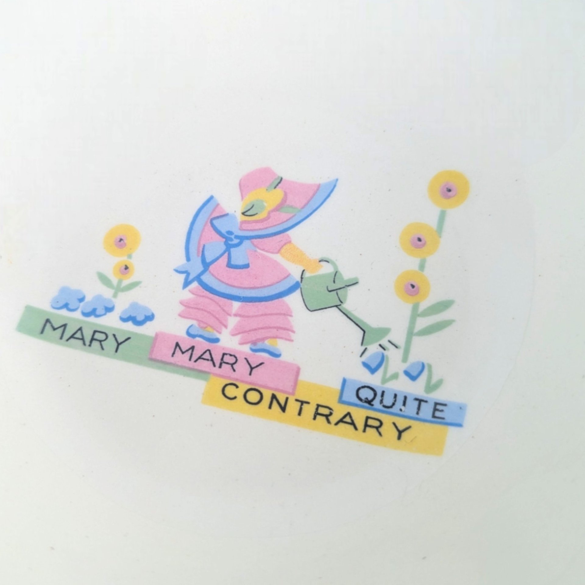 Vintage GW Company Childs Nursery Rhyme Bowl