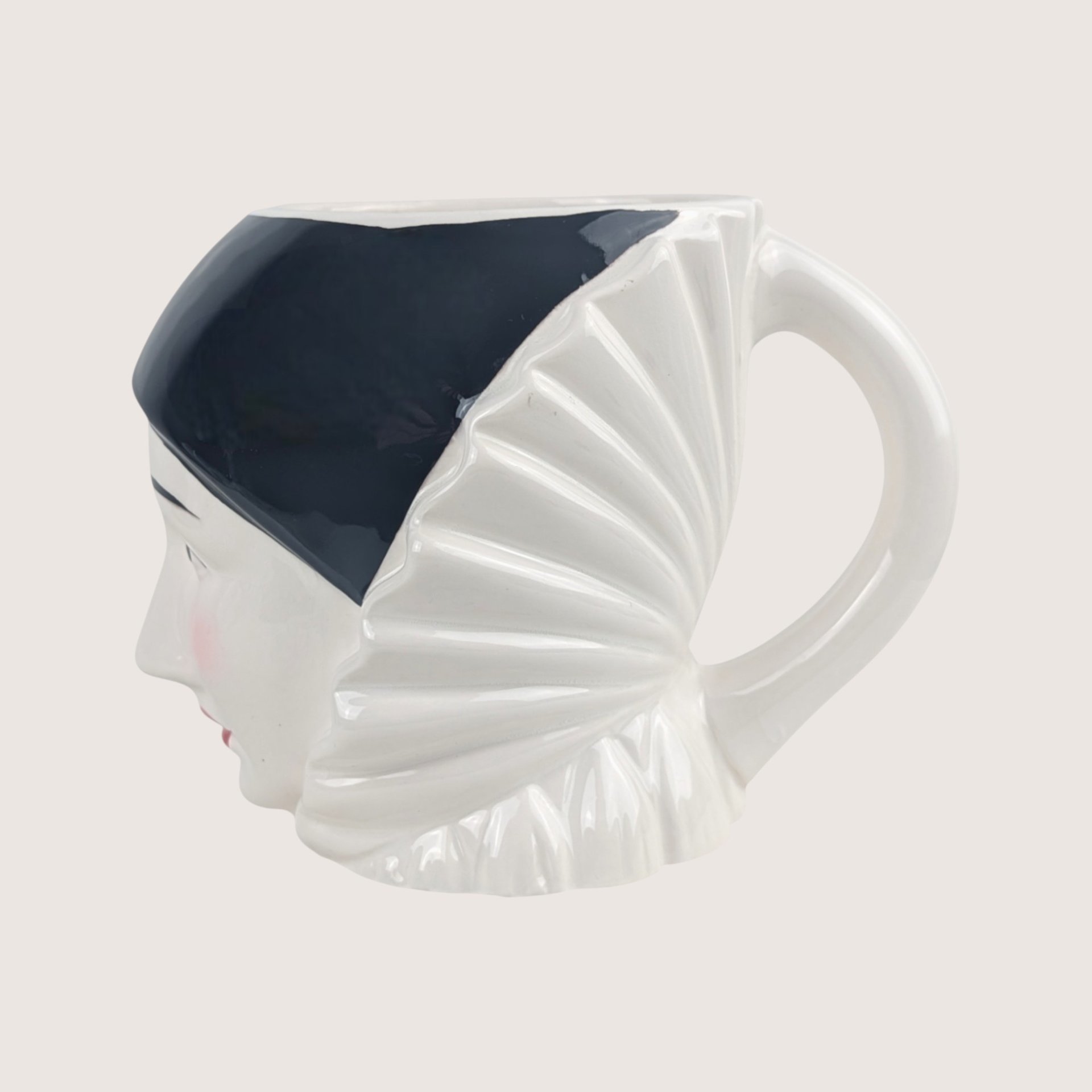 1980s Taste Setter by Sigma Ceramic Pierrot Novelty Mug