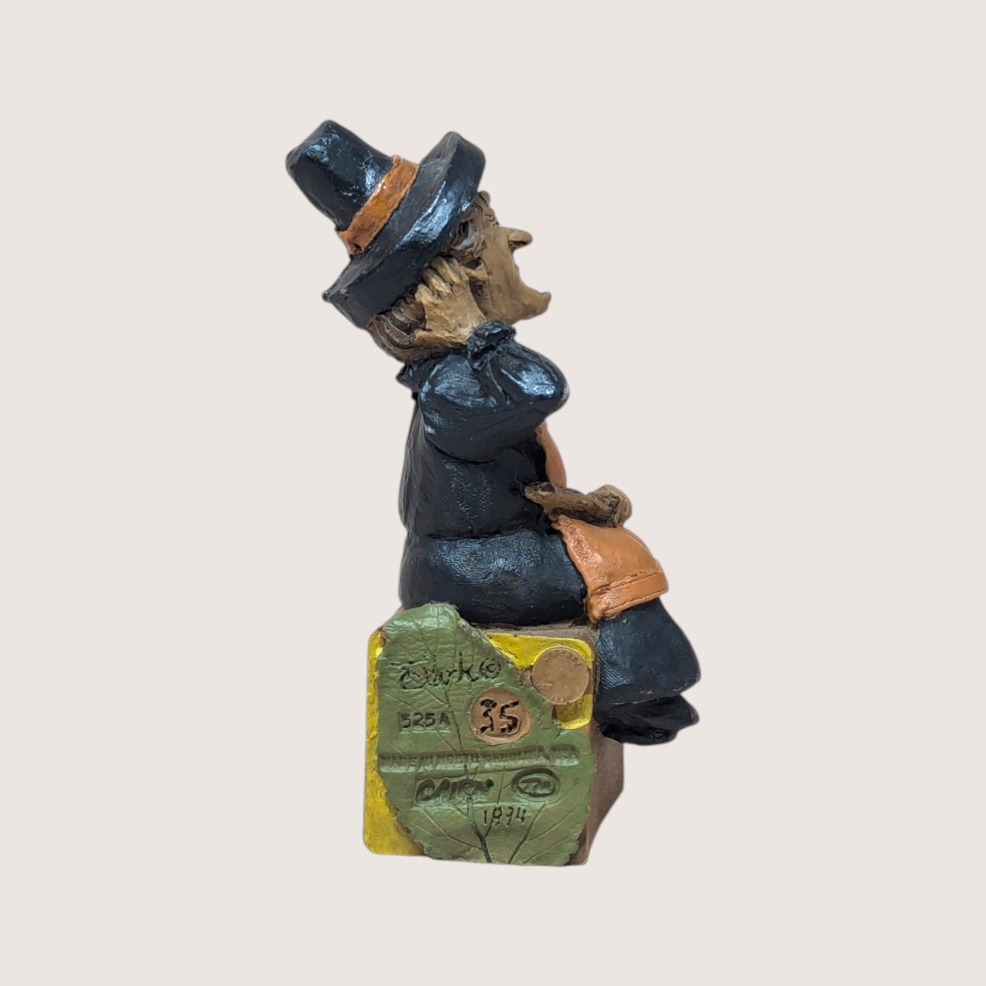 1994 Tom Clark Wanda Signed Witch Block Figurine