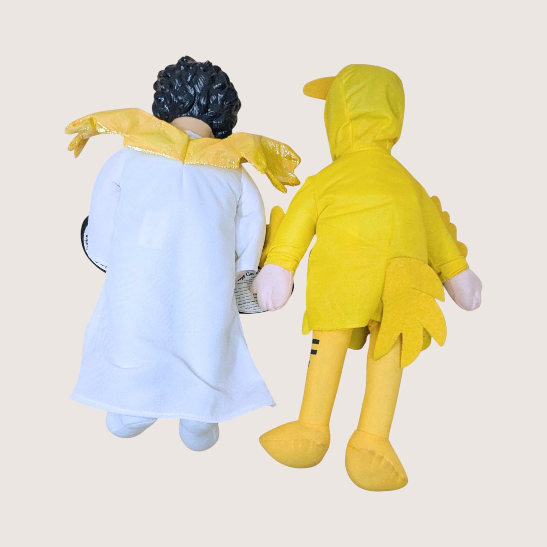 2000s C3 Entertainment The Three Stooges Plush Doll Novelty Pair