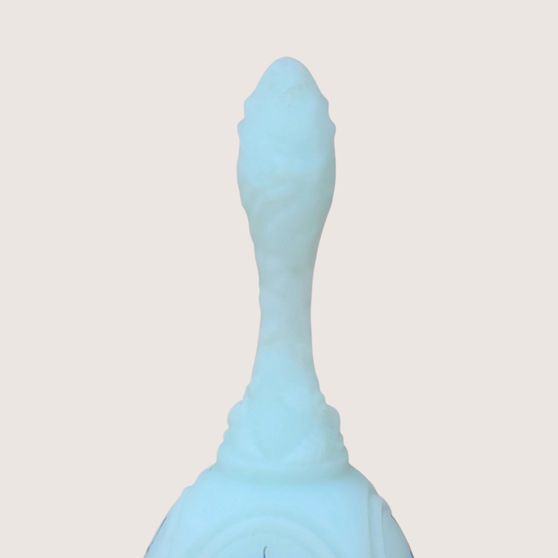 Vintage Fenton Hand Painted Blue Glass Bell