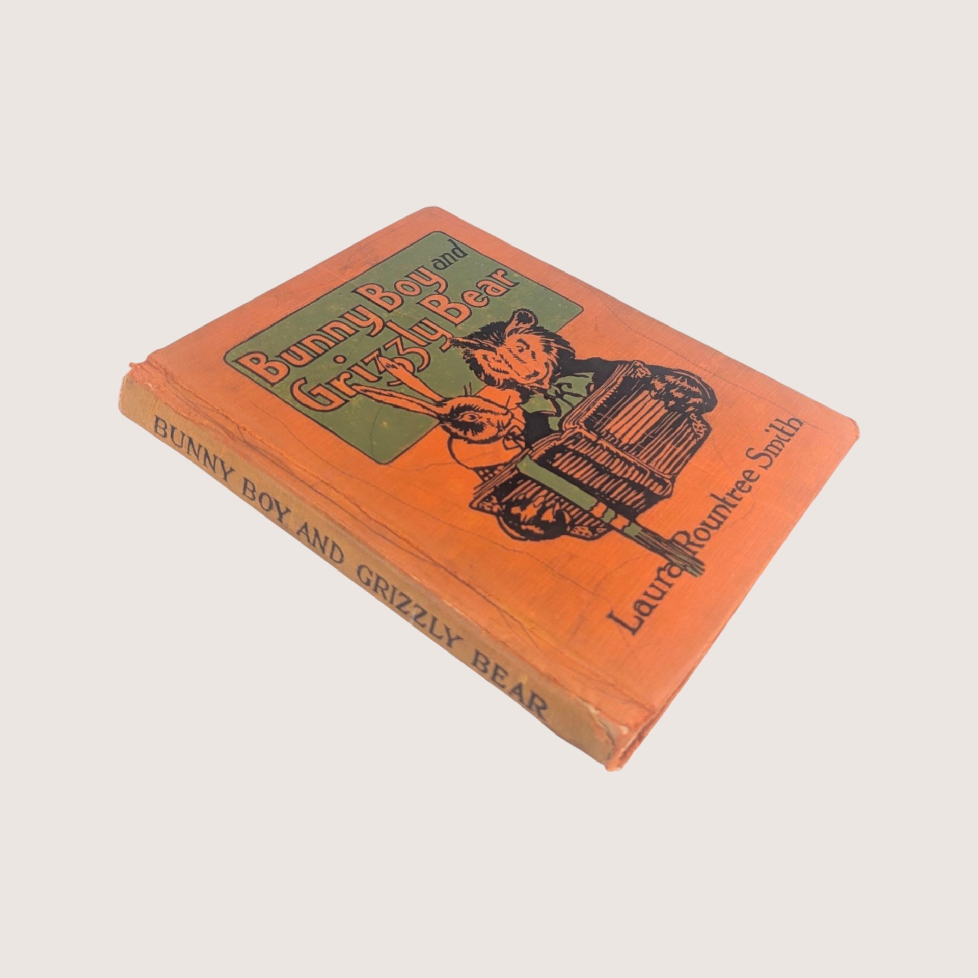 1922 Bunny Boy and Grizzly Bear Laura Rountree Smith Hardcover Book