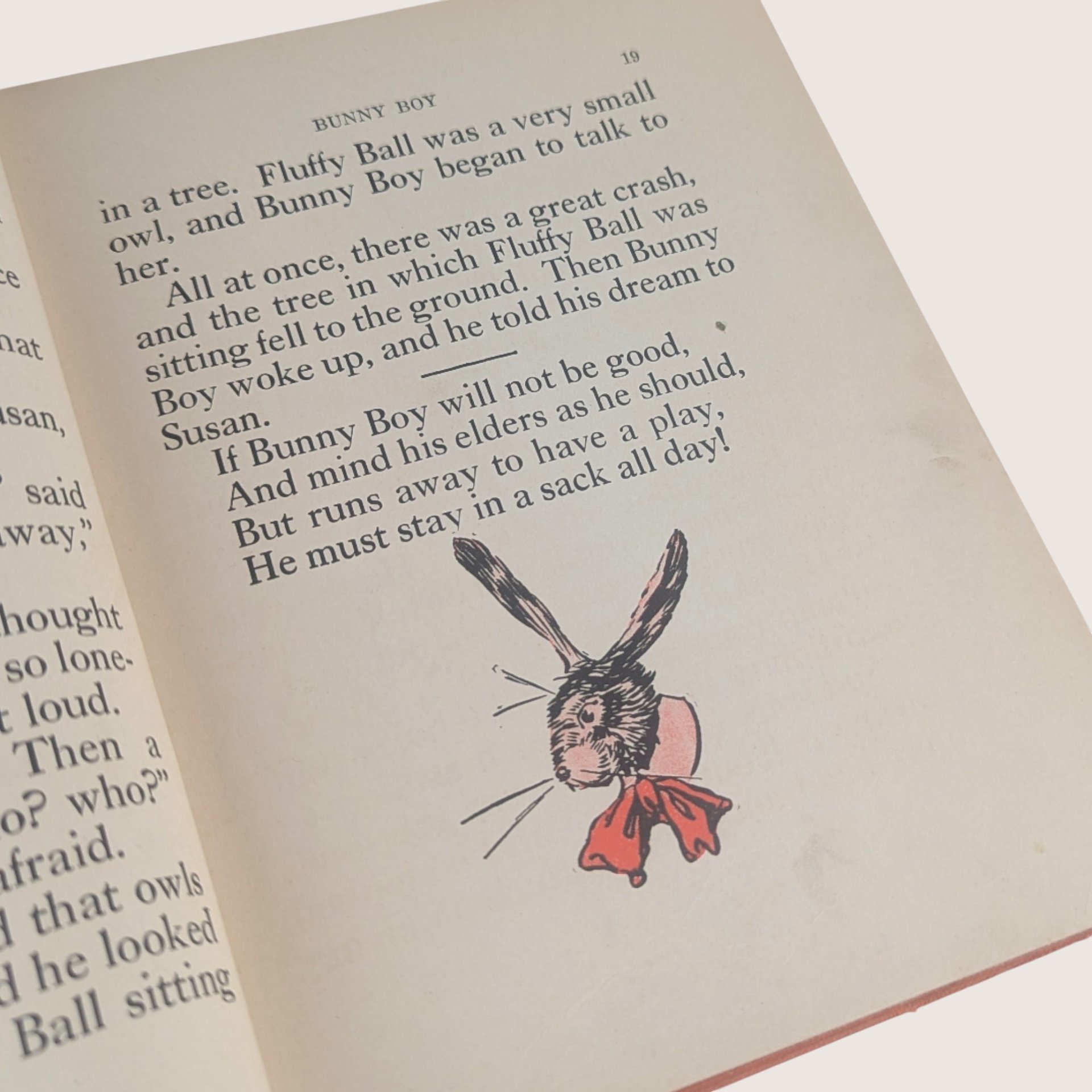 1922 Bunny Boy and Grizzly Bear Laura Rountree Smith Hardcover Book