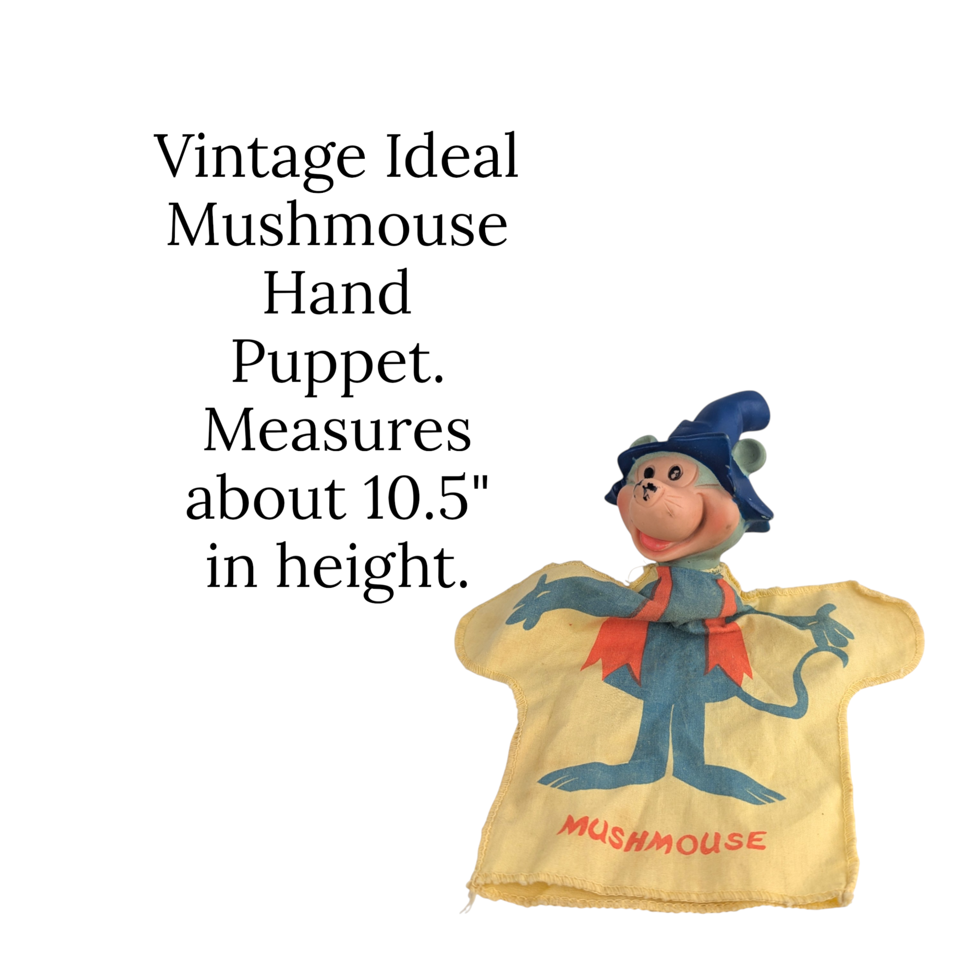 Vintage 1964 Ideal Mushmouse Hand Puppet