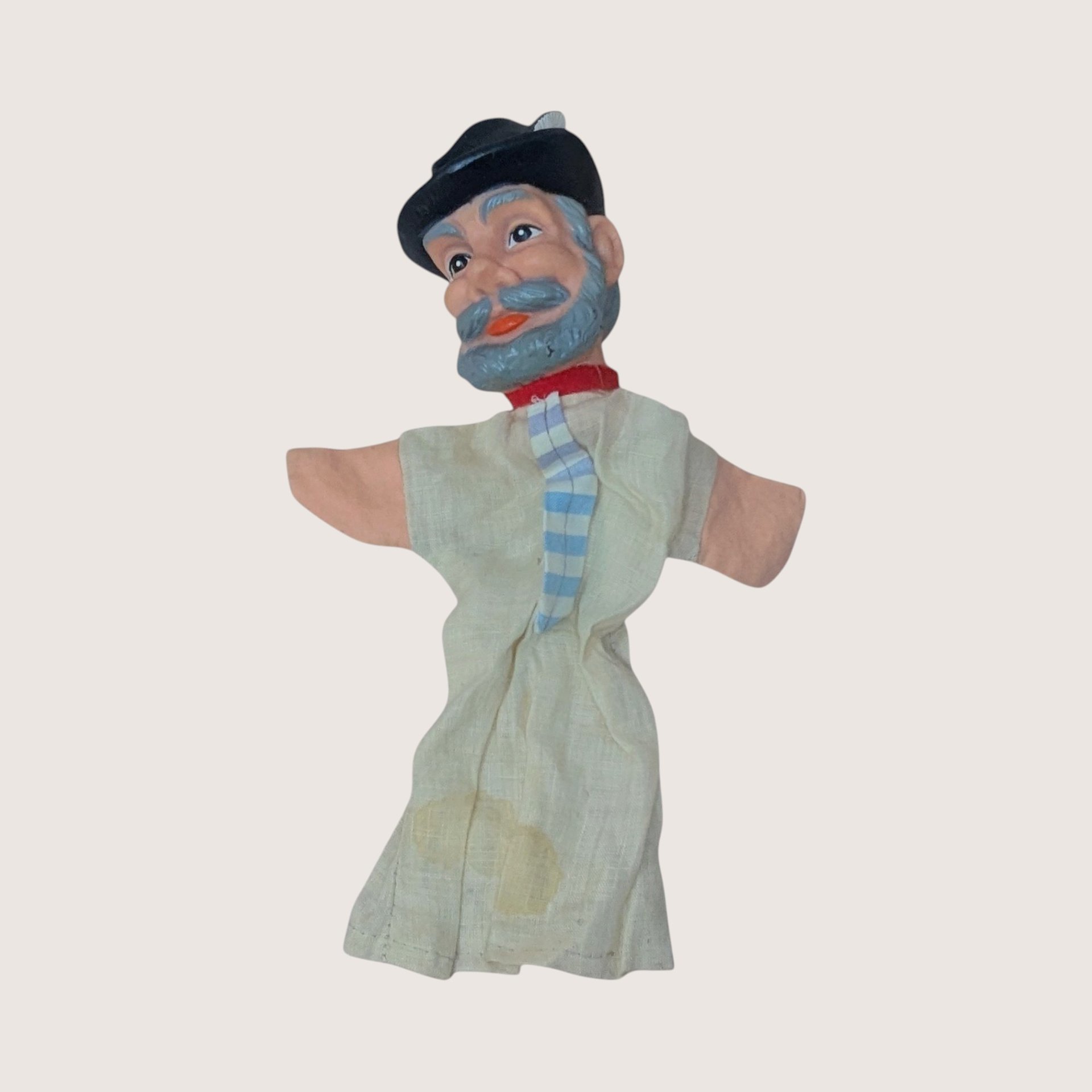 Vintage Rubber Face Hand Puppets Set Including Ideal Mushmouse
