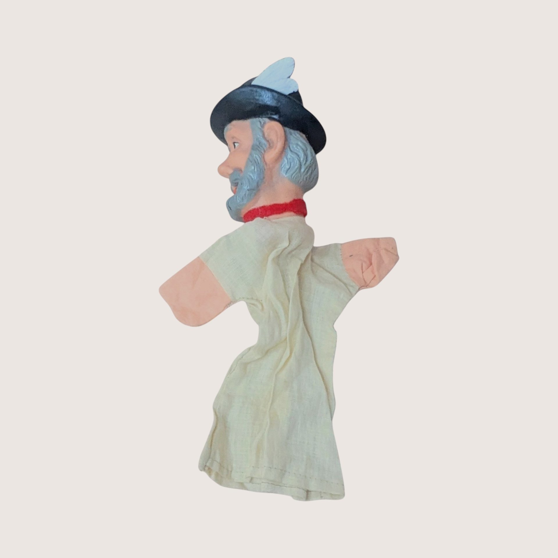 Vintage Rubber Face Hand Puppets Set Including Ideal Mushmouse