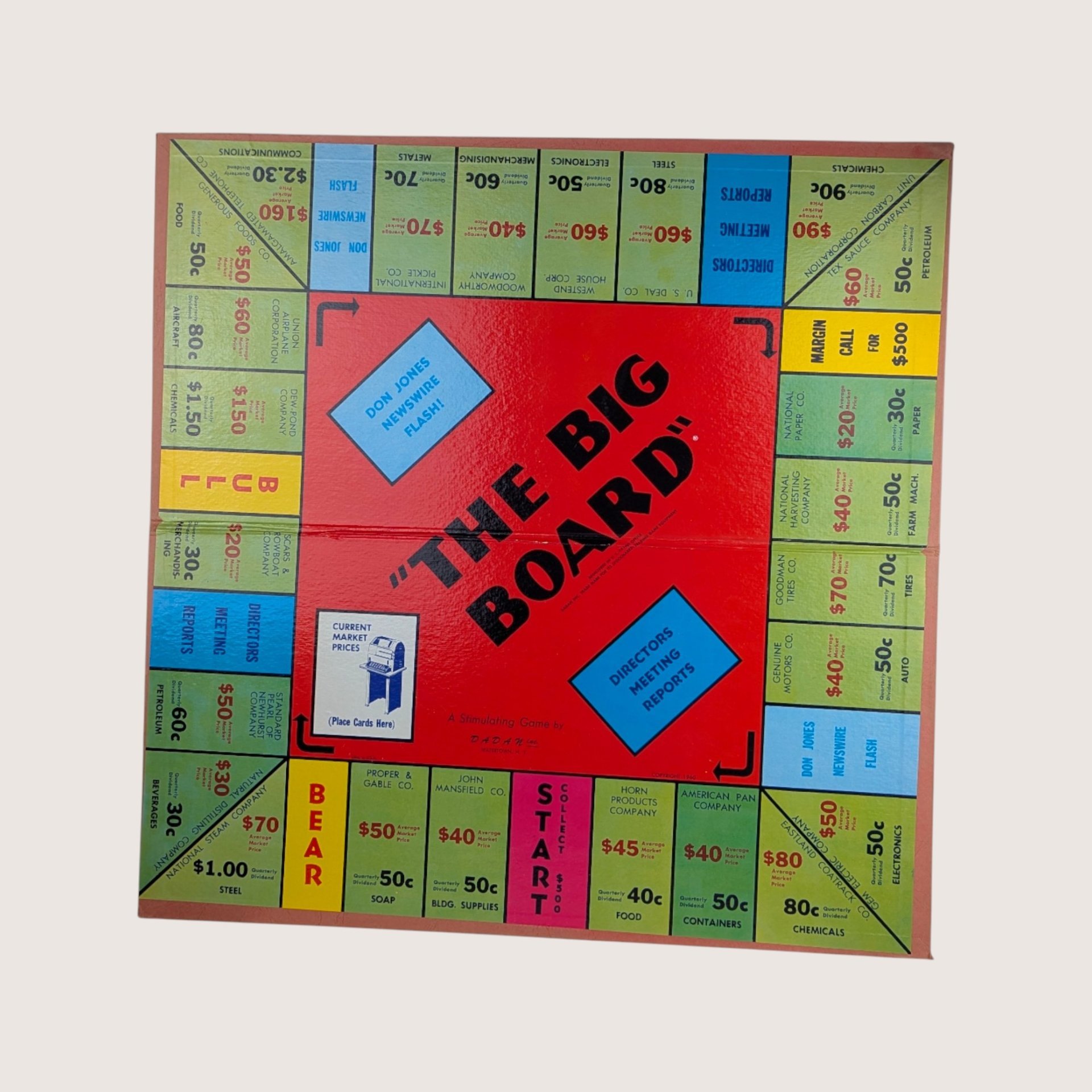 1960 Dadan The Big Board Game for Juniors
