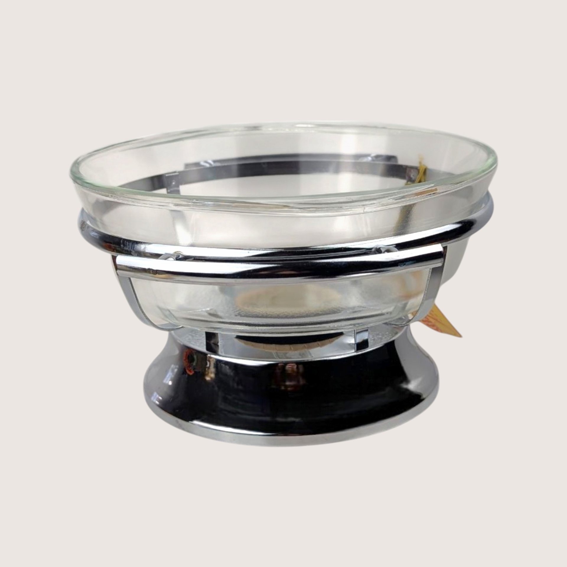 1970s Serv Master 2 Quart Covered Casserole Chafing Dish Warmer Set