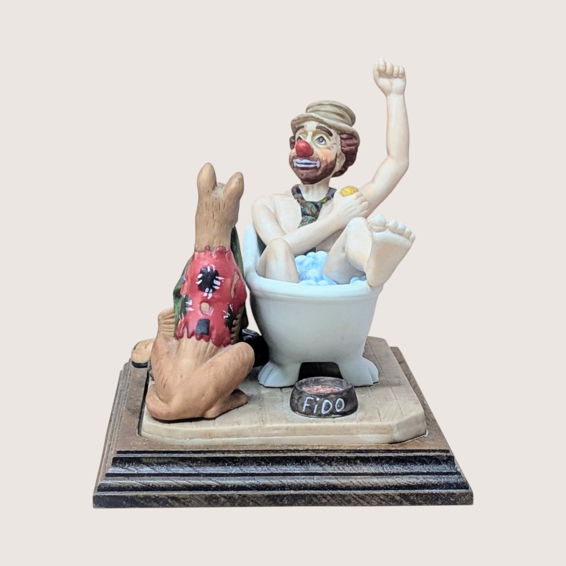 1980s Ron Lee A Hard Day's Bath Sample Figurine