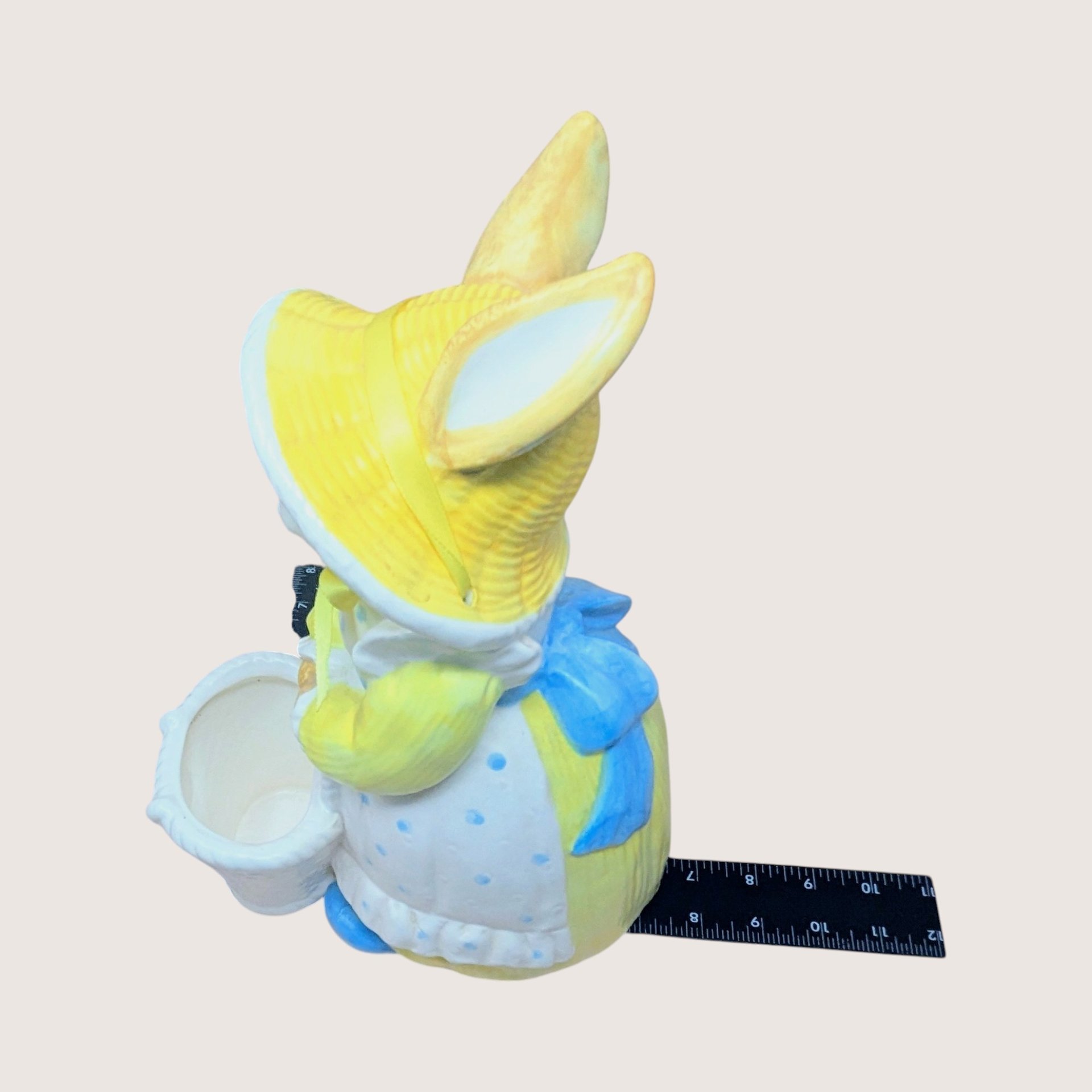 1990s Dept 56 Ceramic Rabbit Planter