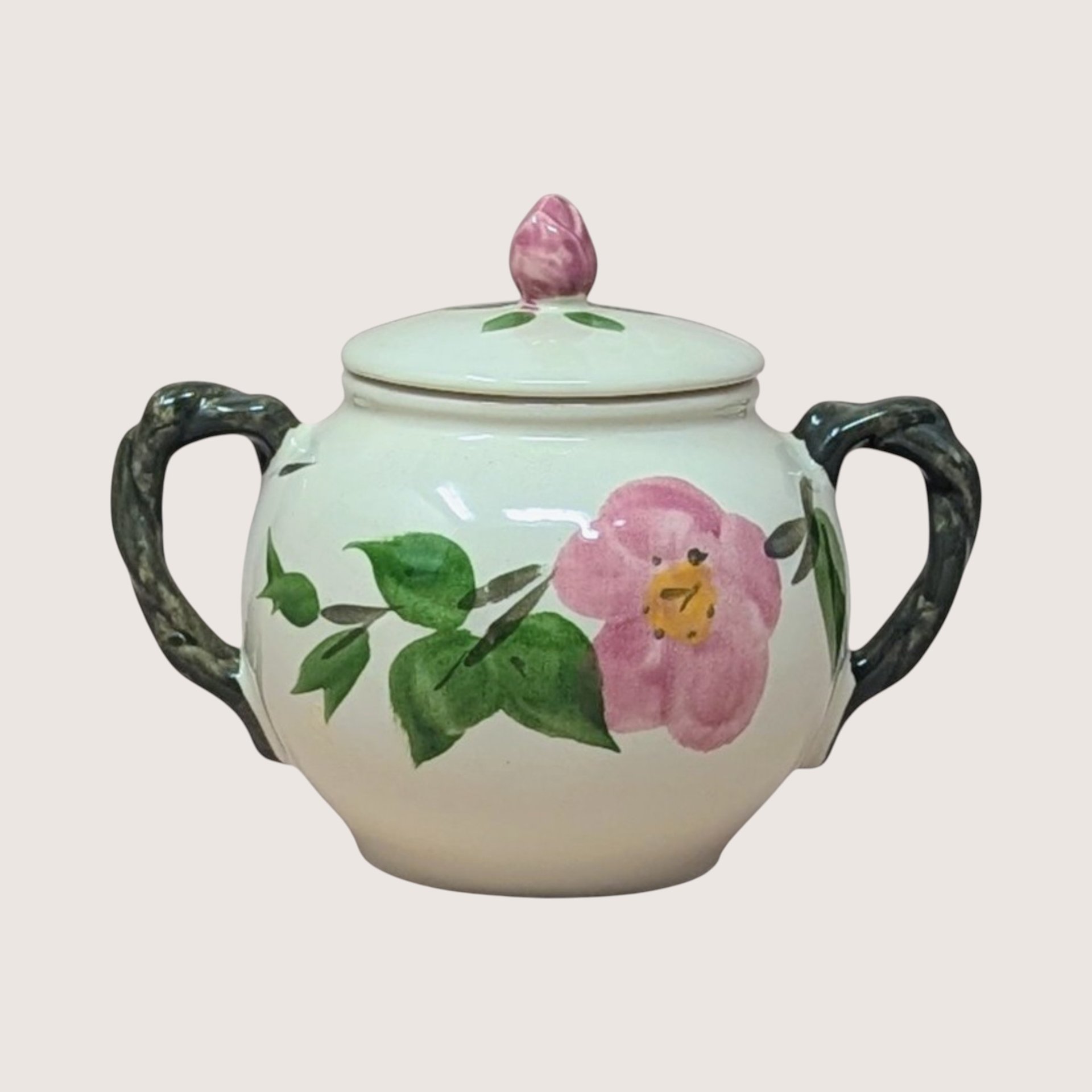 1980s Franciscan Desert Rose Cream and Sugar Set