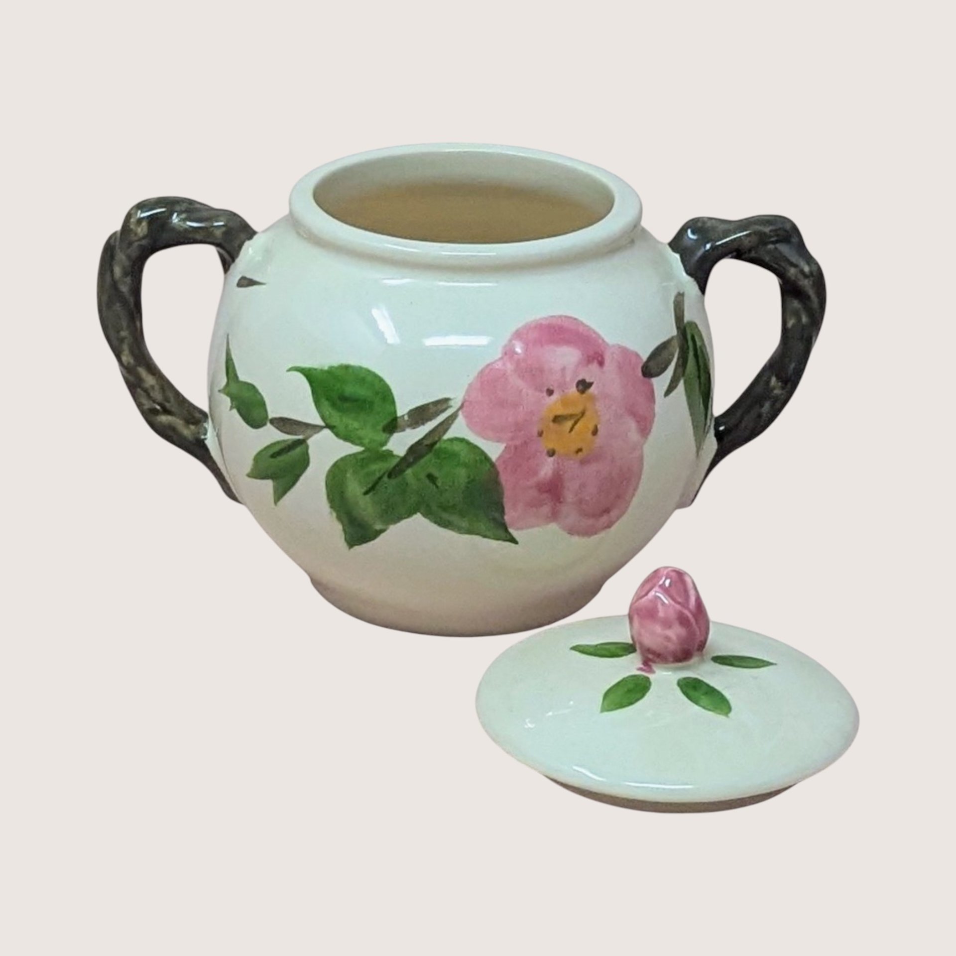 1980s Franciscan Desert Rose Cream and Sugar Set