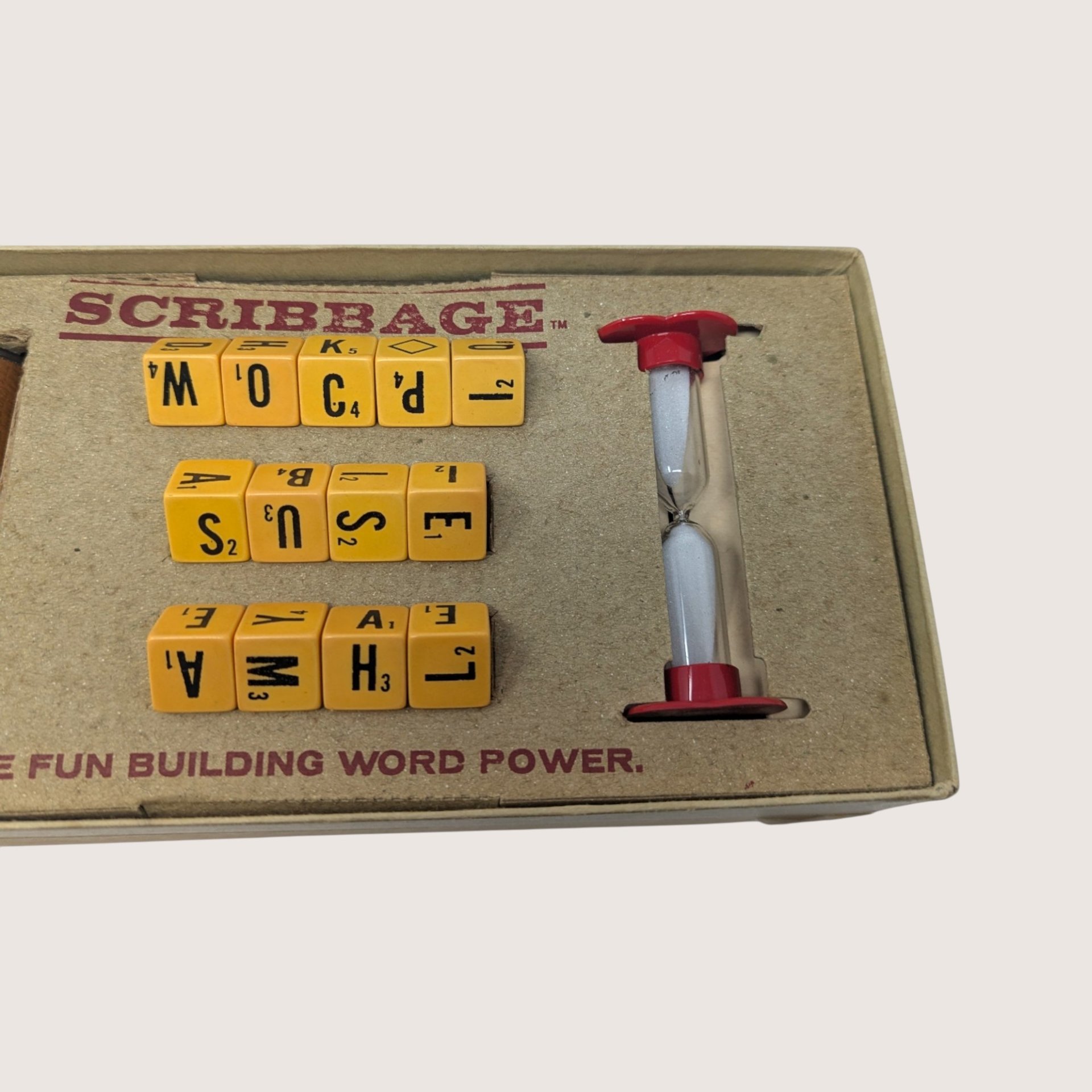 1963 Scribbage Word Game Lowe Company 