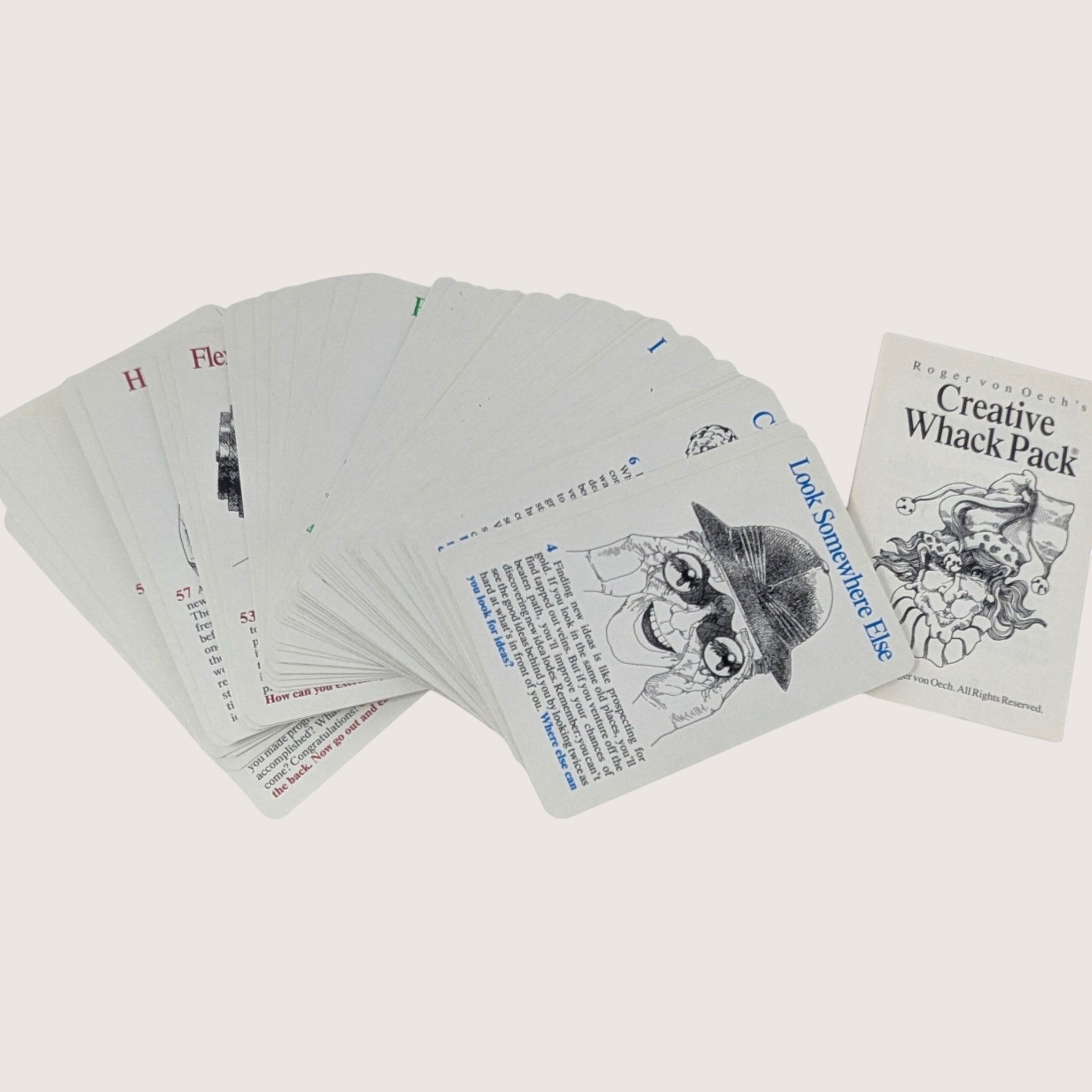 1992 Creative Whack Pack Card Deck Roger Von Oech 